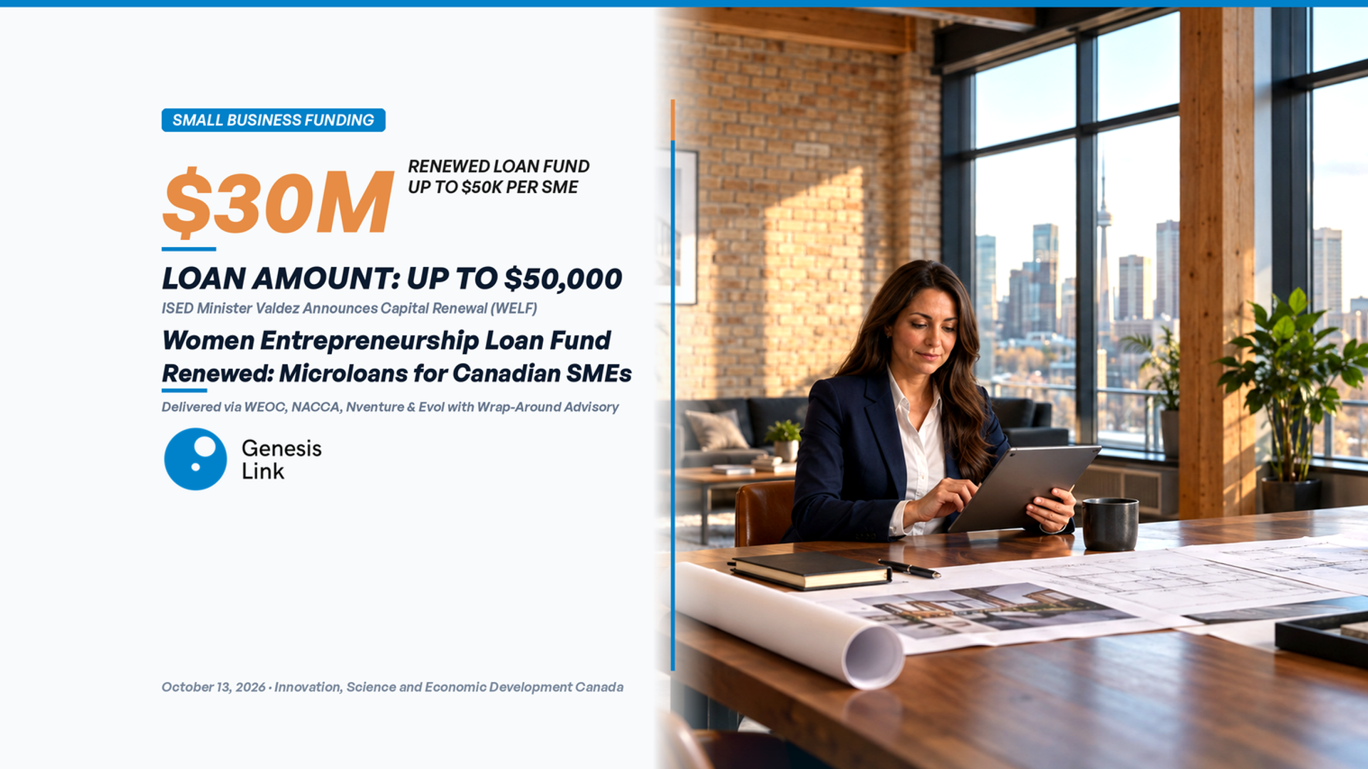 Women Entrepreneurship Loan Fund Renewed: $30M in Federal Microloans for Canadian SMEs