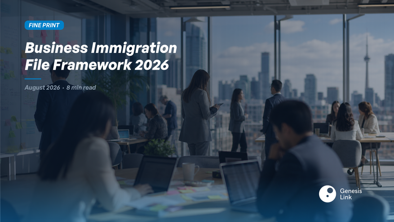Canada Business Immigration 2026 Guide: How Immigration Professionals Should Structure Every File