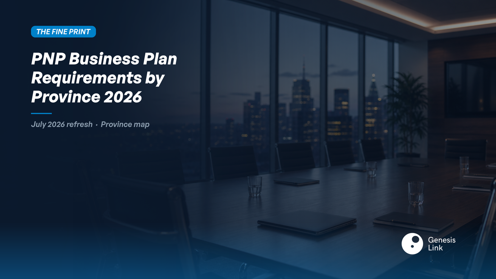 PNP Entrepreneur Stream Business Plan Requirements by Province (2026)