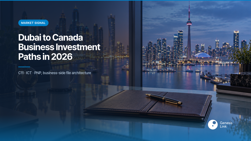 Dubai to Canada Business Investment Paths 2026: C11, ICT, PNP