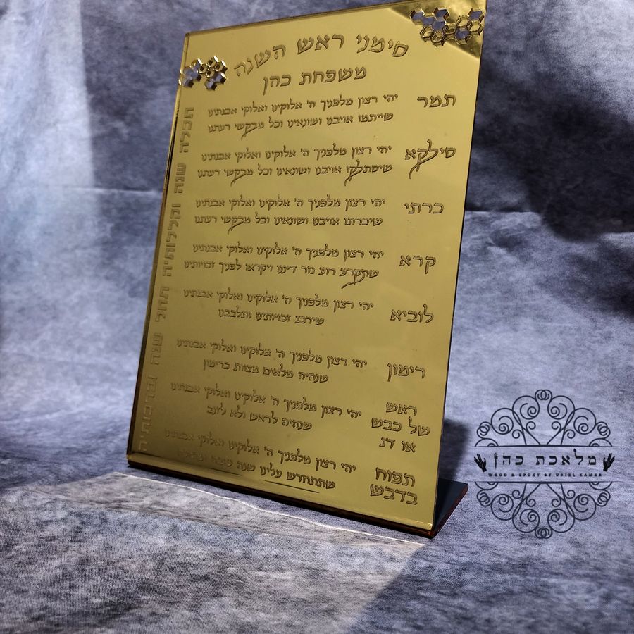לוח ברכות סימני ראש השנה