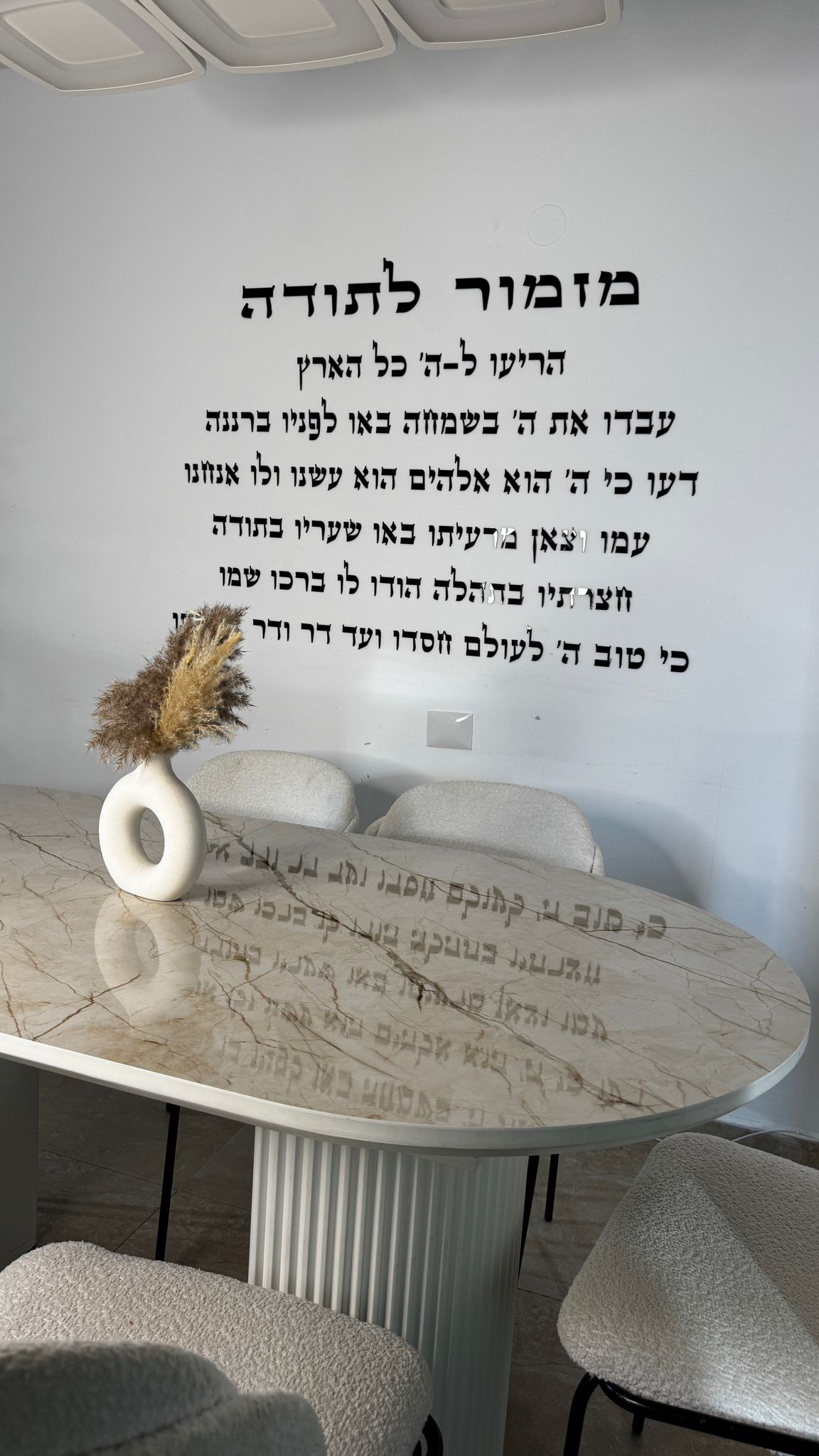 מזמור לתודה אותיות מרחפות