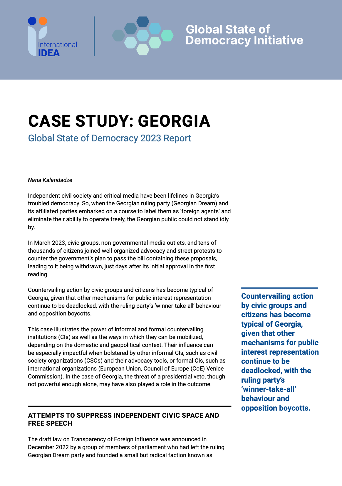 Georgia Case Study