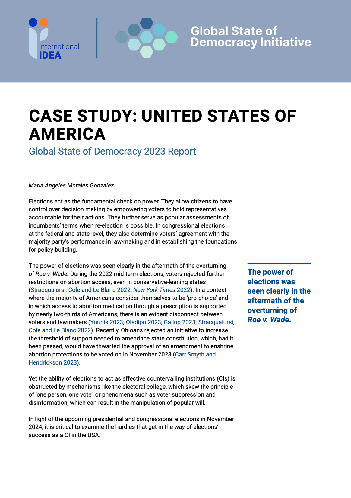 United States of America Case Study