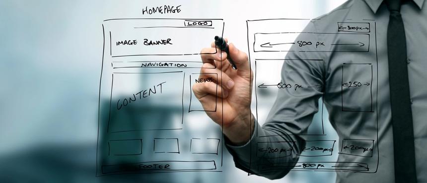 website wireframing