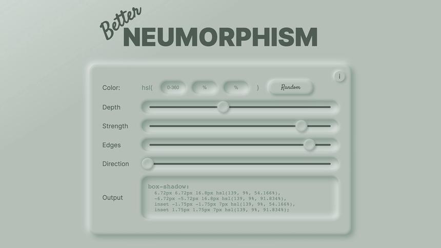 lots of rolloff on the edges of neumorphic components