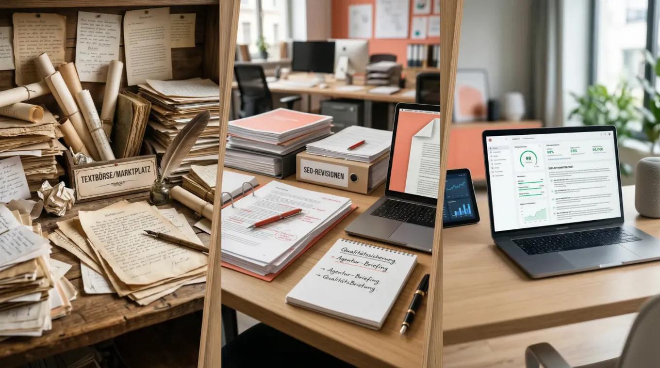SEO-Texte kaufen: Textbörse, Agentur oder KI?