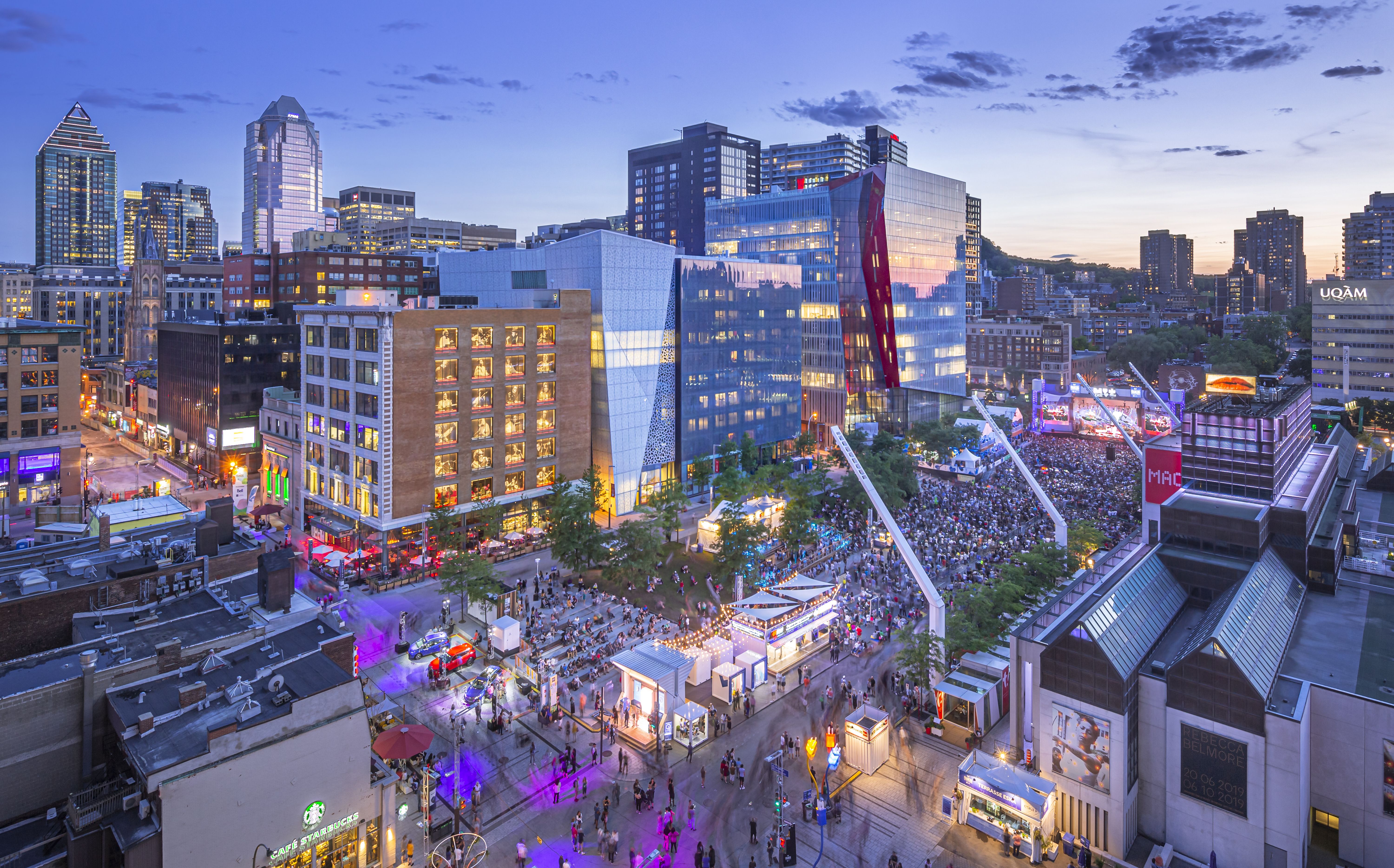 Quartier des spectacles et centre-ville