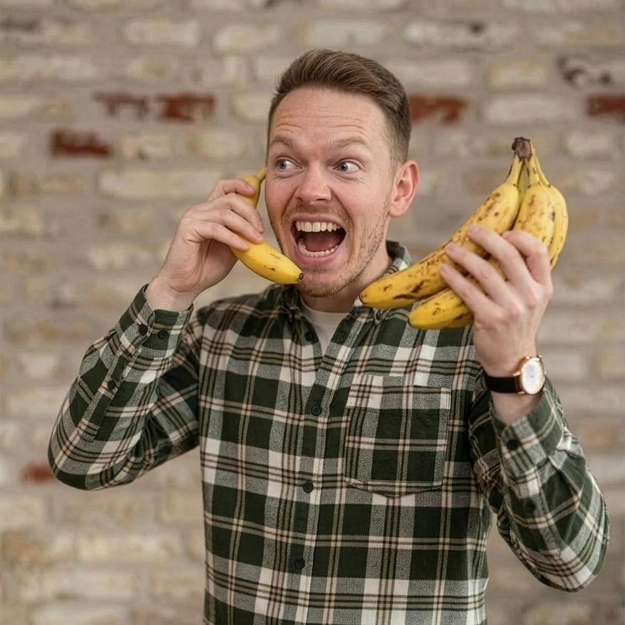 Rudi Ørnhøj working hard