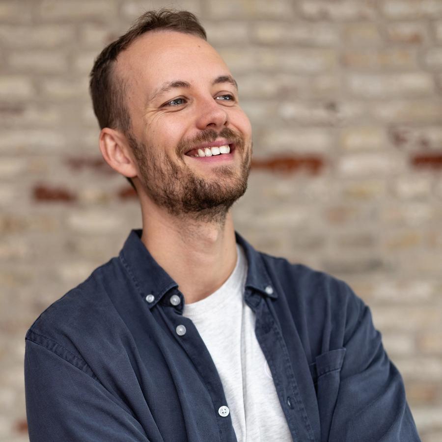 Jonas Brendstrup Wideking from his better side