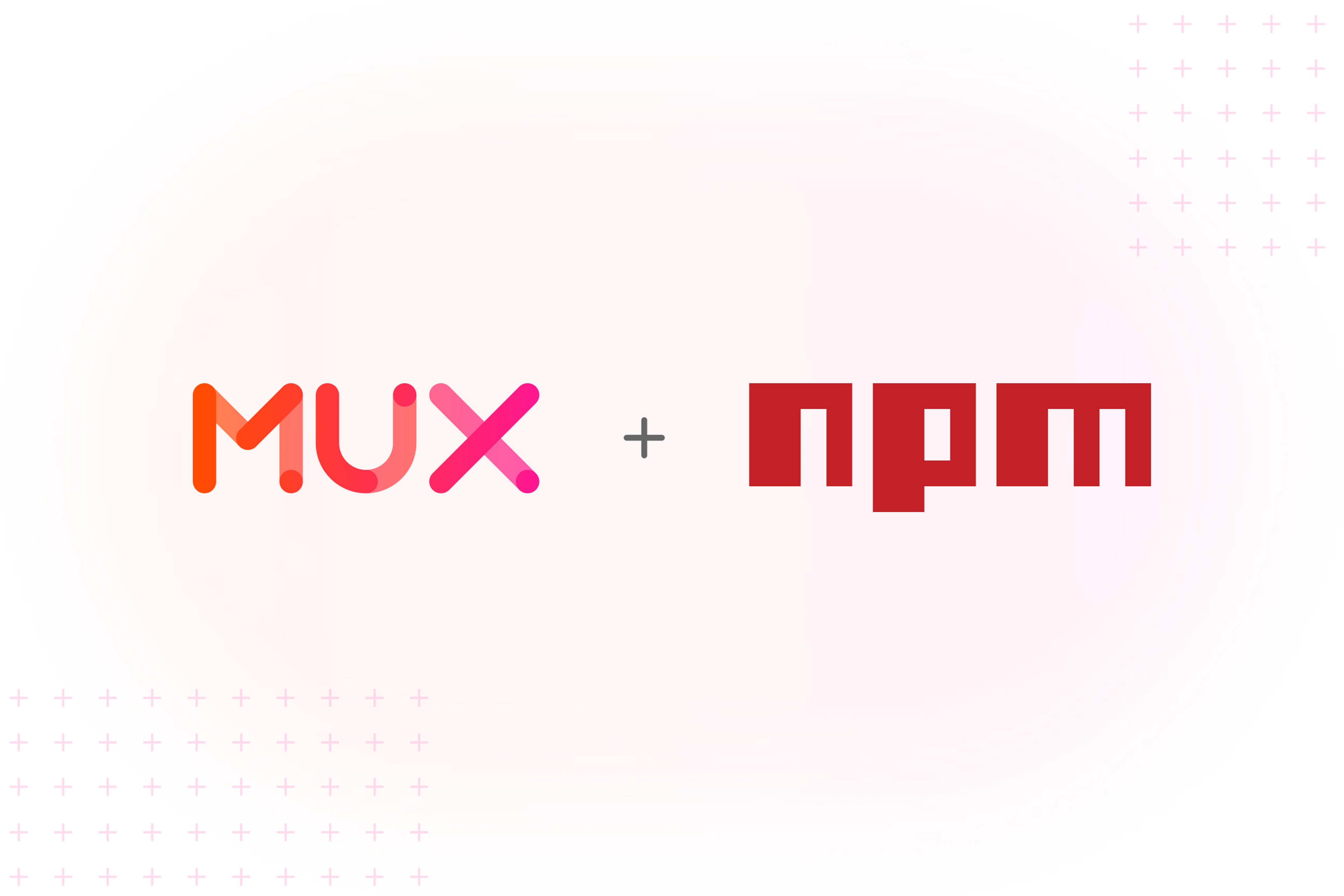 mux and npm logos