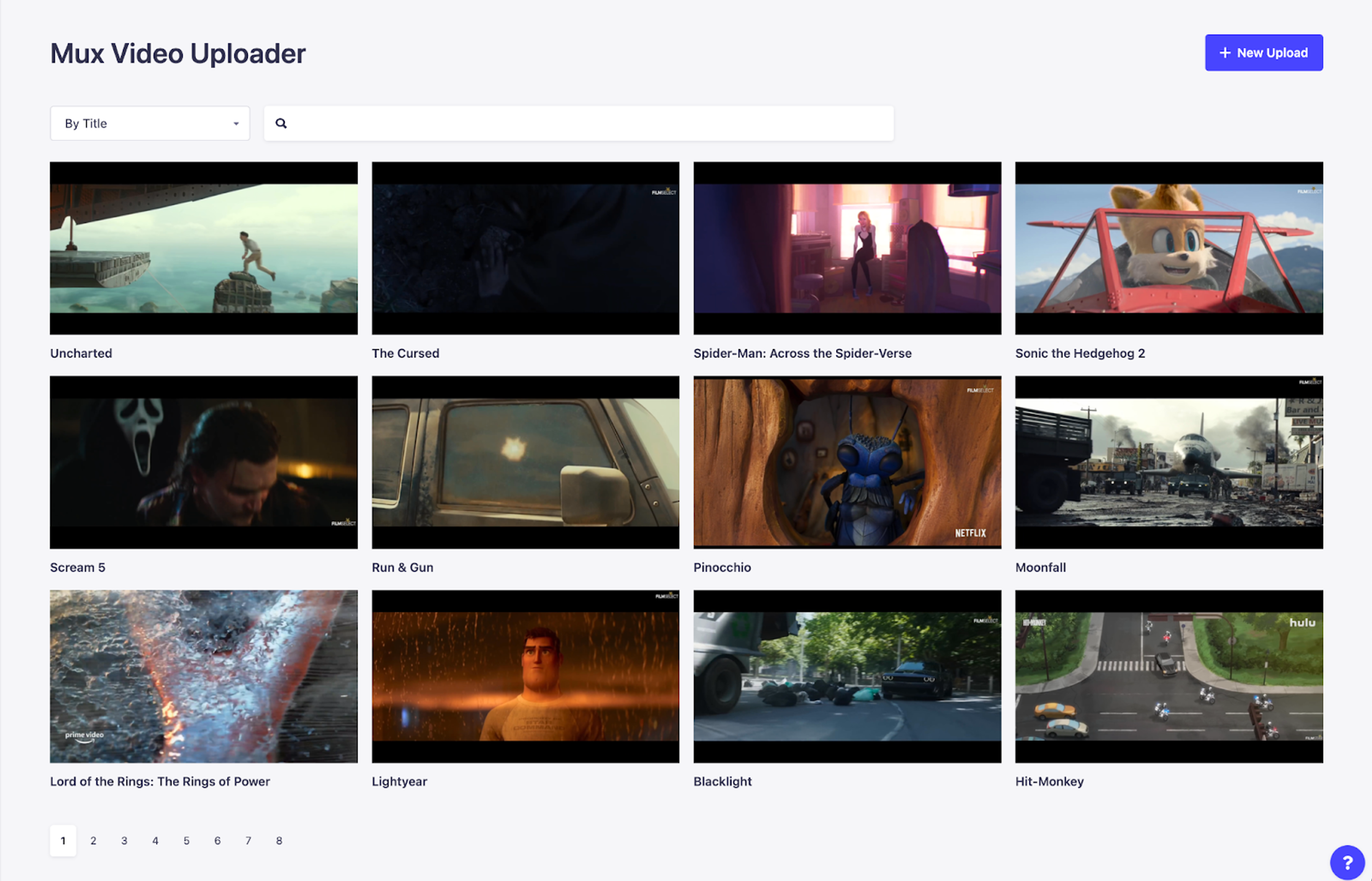 Mux video uploader