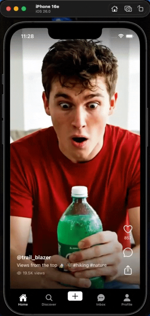 tik tok style app