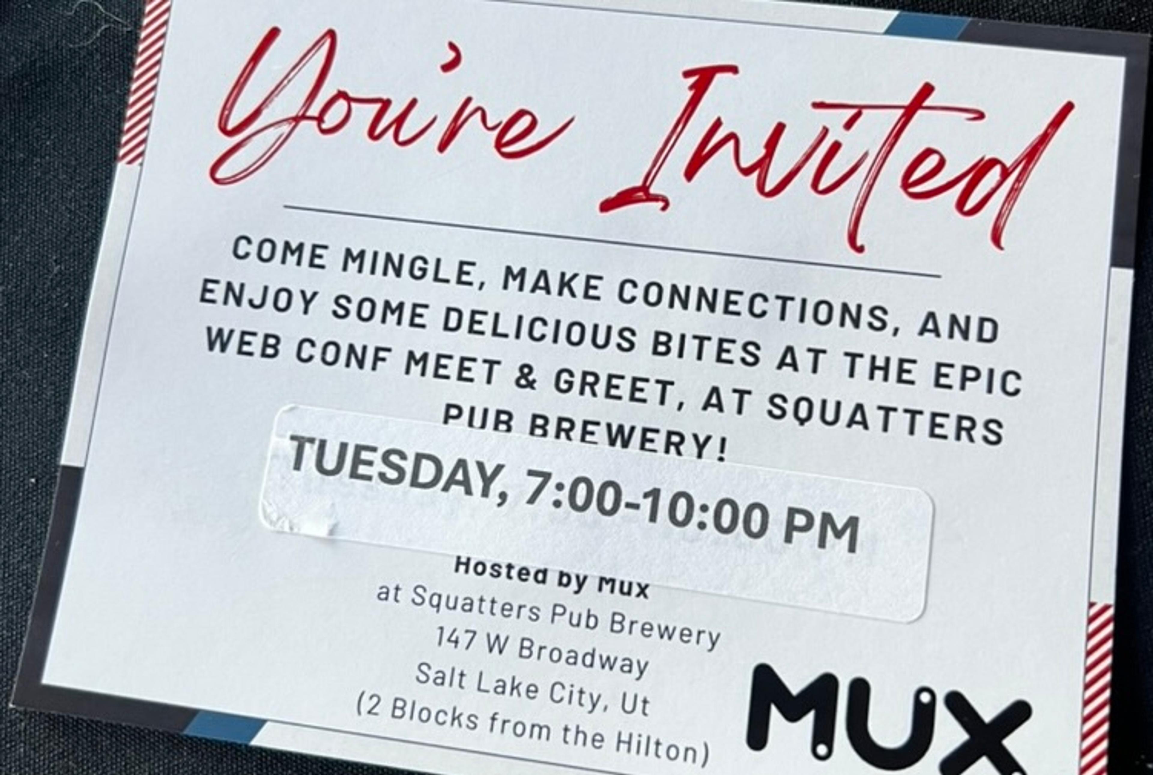 An invite to the Epic Web Conf pre-party