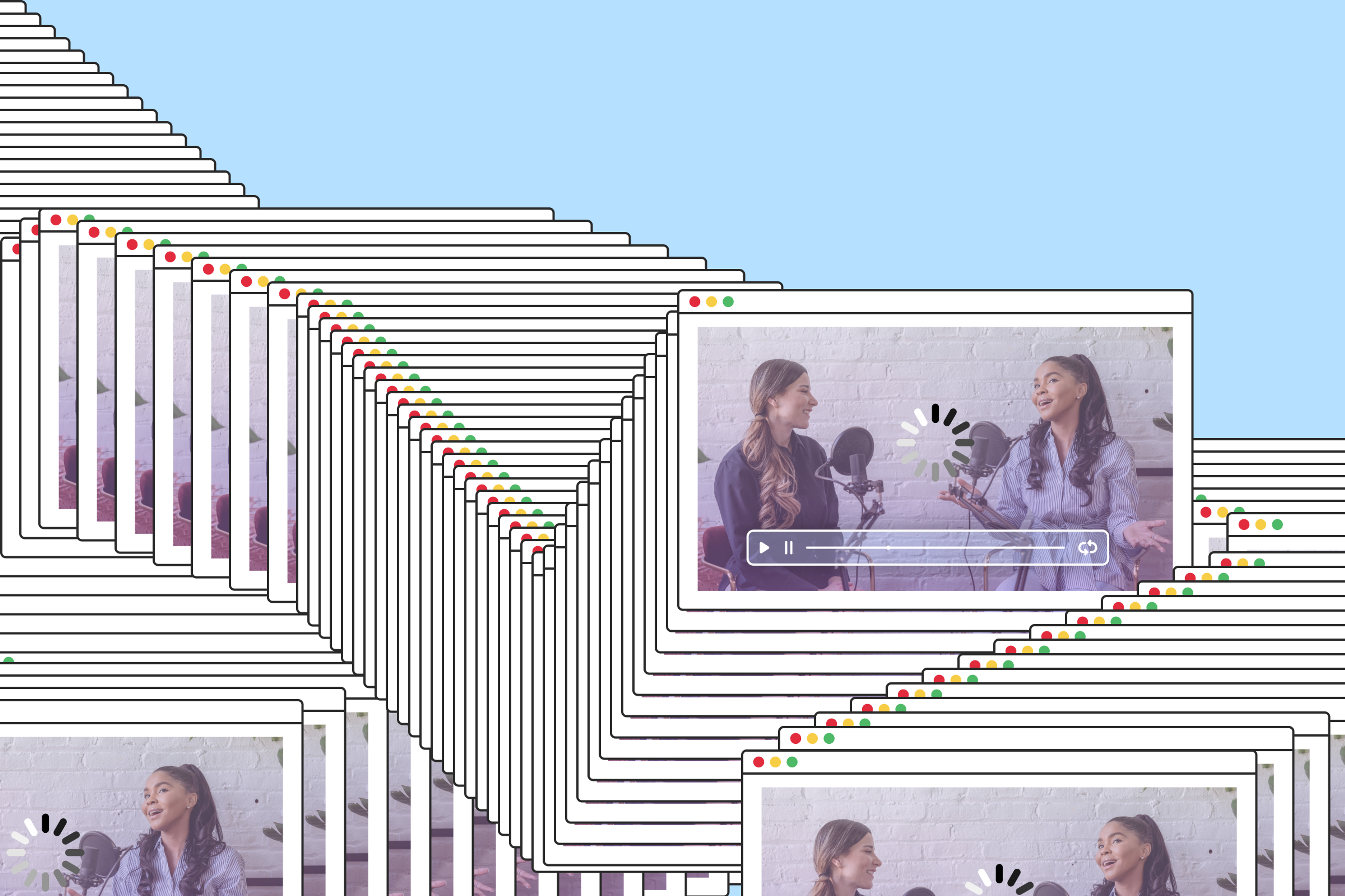 Many many video frames rebuffering