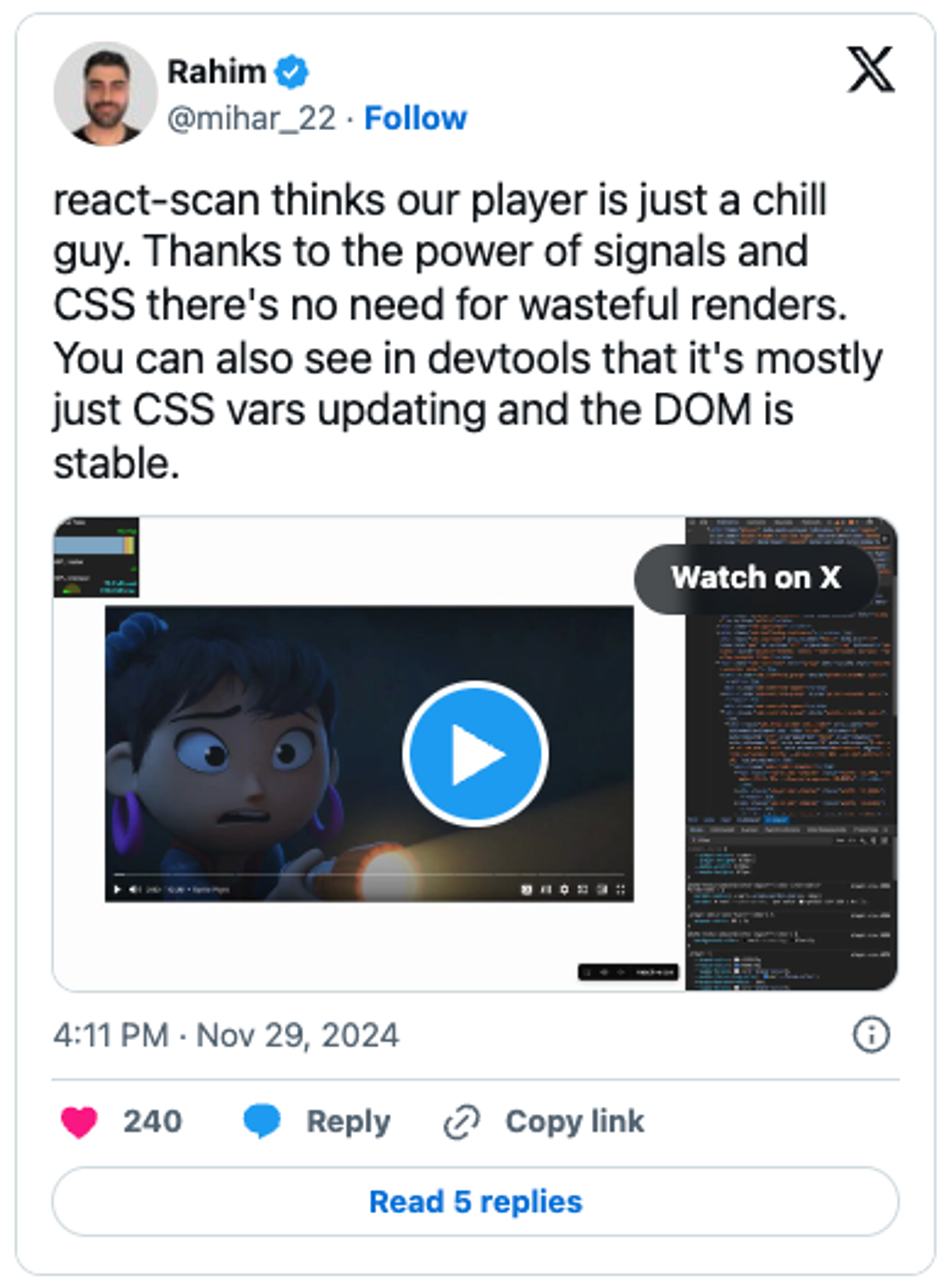 Nov 29, 2004 tweet from author