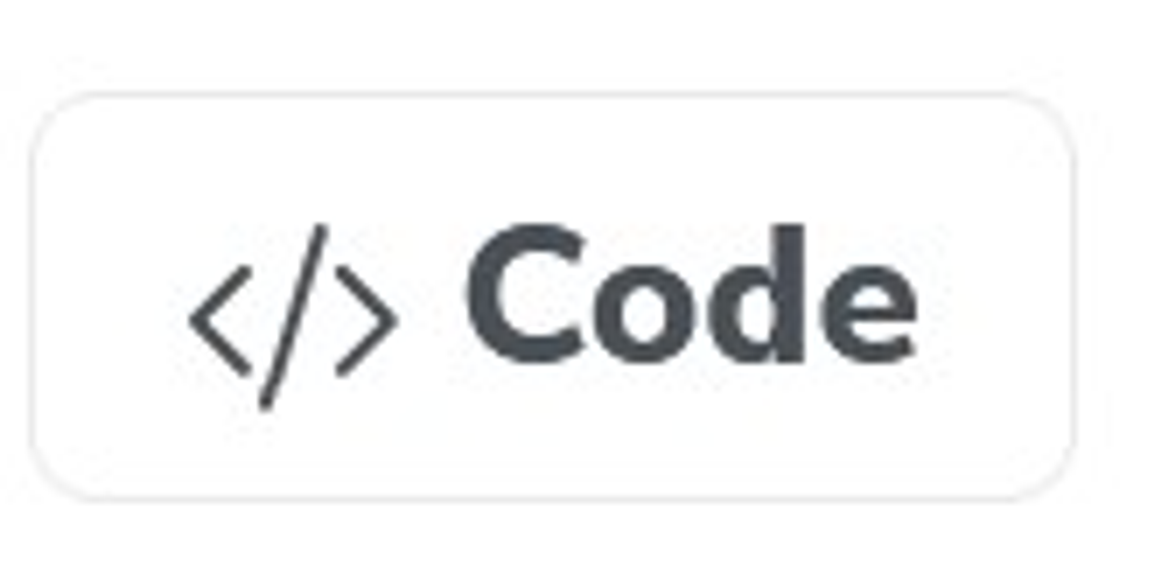 A screenshot of a button labeled "Code" found within the Shotstack admin area.