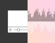 Video player and audio waveform