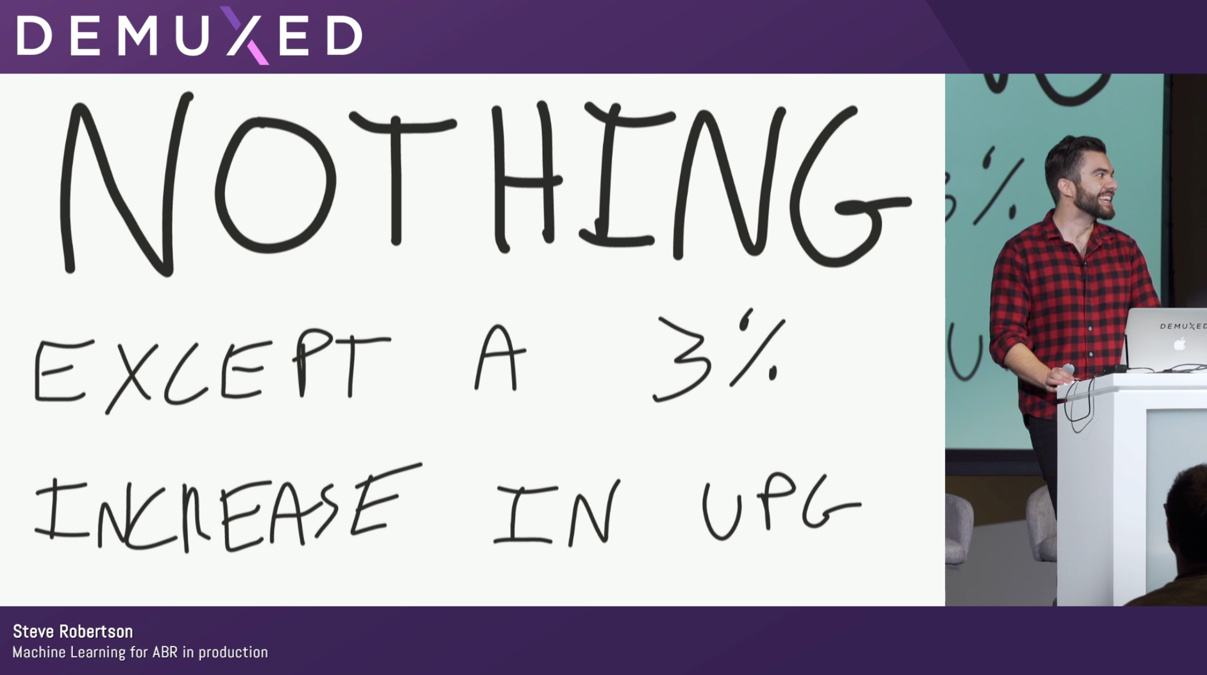 Nothing except a 3% increase in UPG