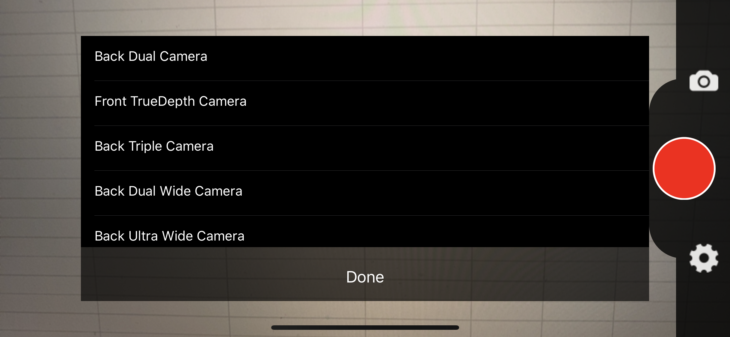 iLive camera selection