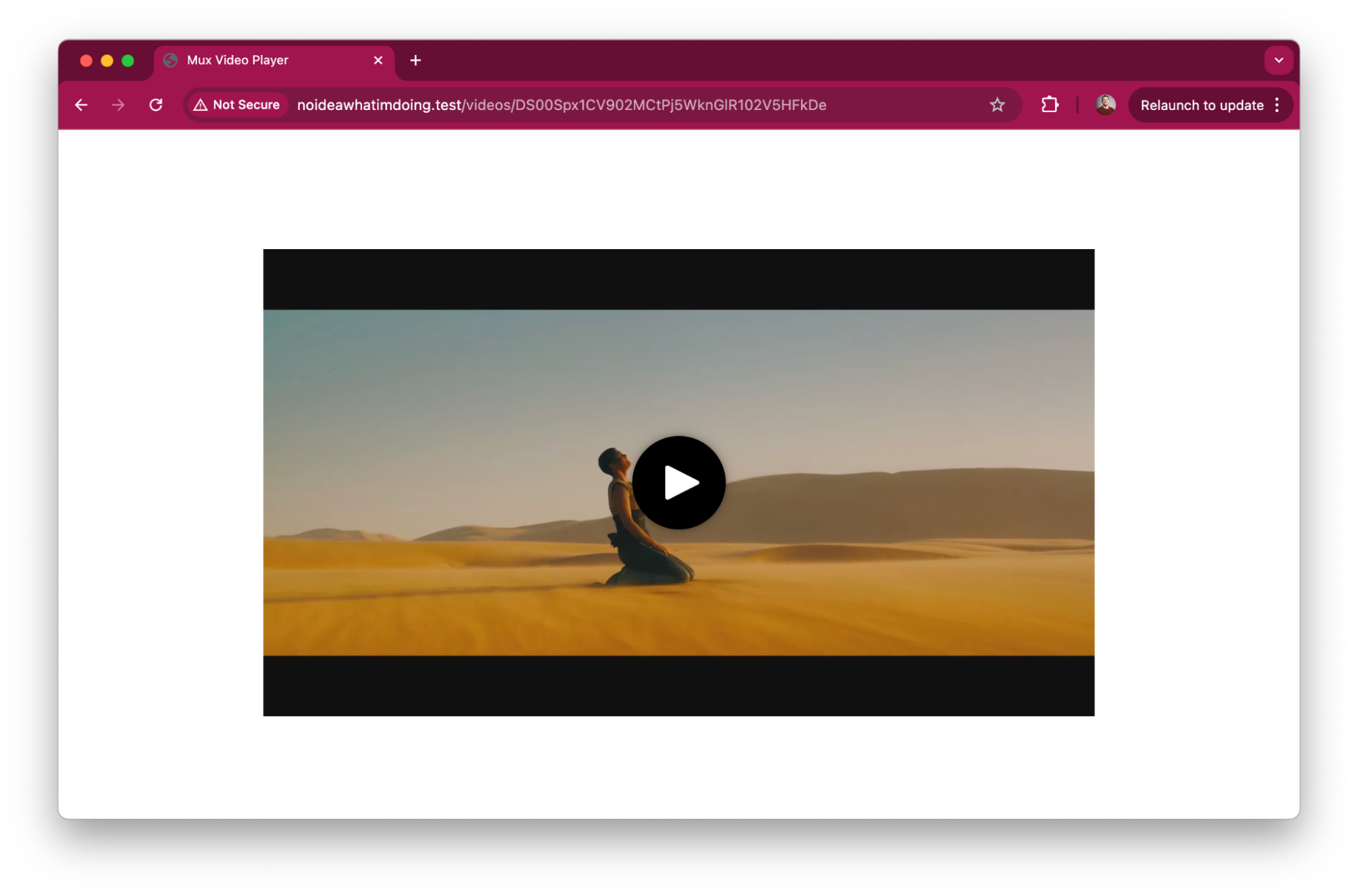 Dynamic video page in Laravel