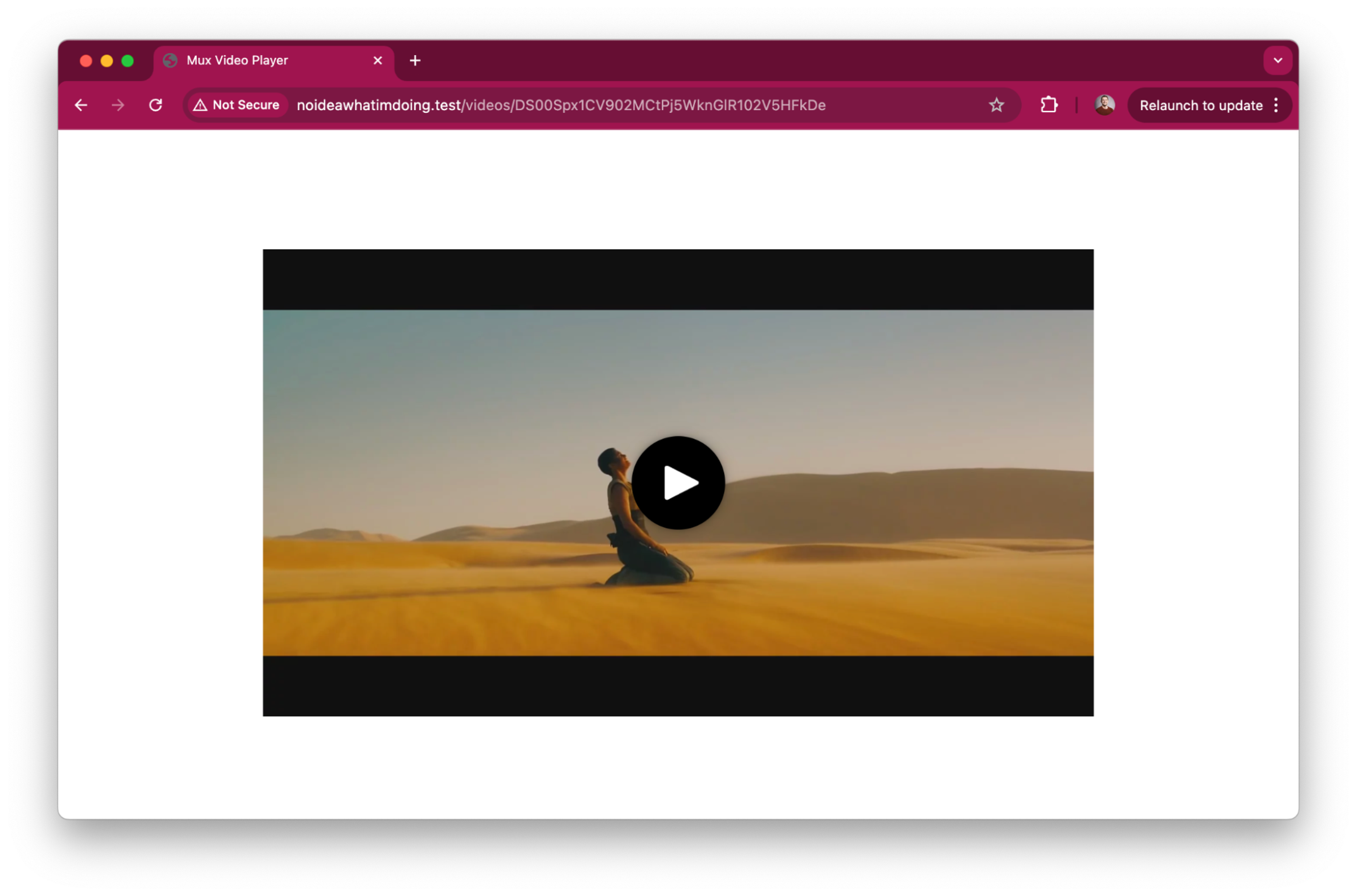 Dynamic video page in Laravel