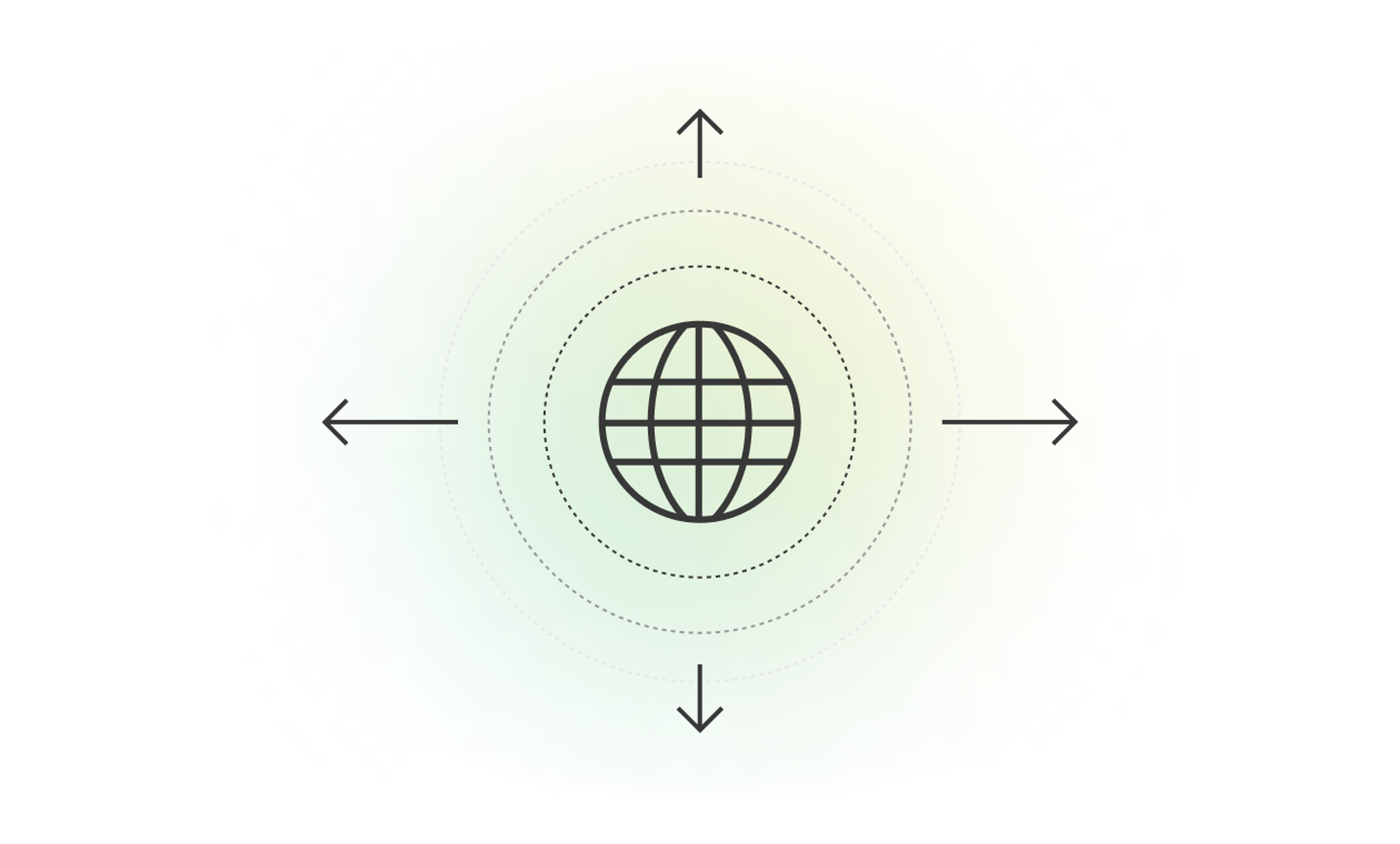 Globe icon with circle and arrows