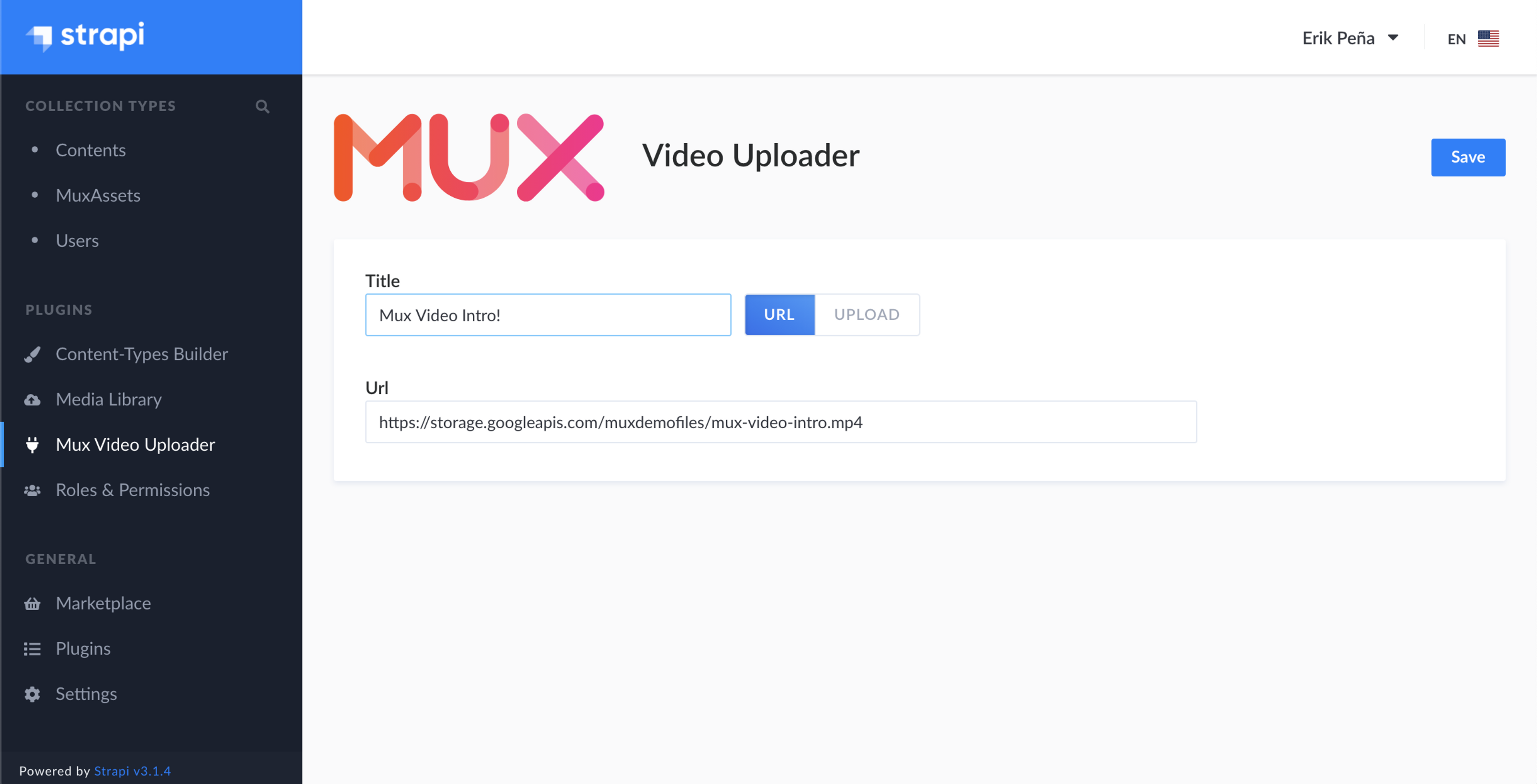 Mux Video Uploader - Remote Url Upload