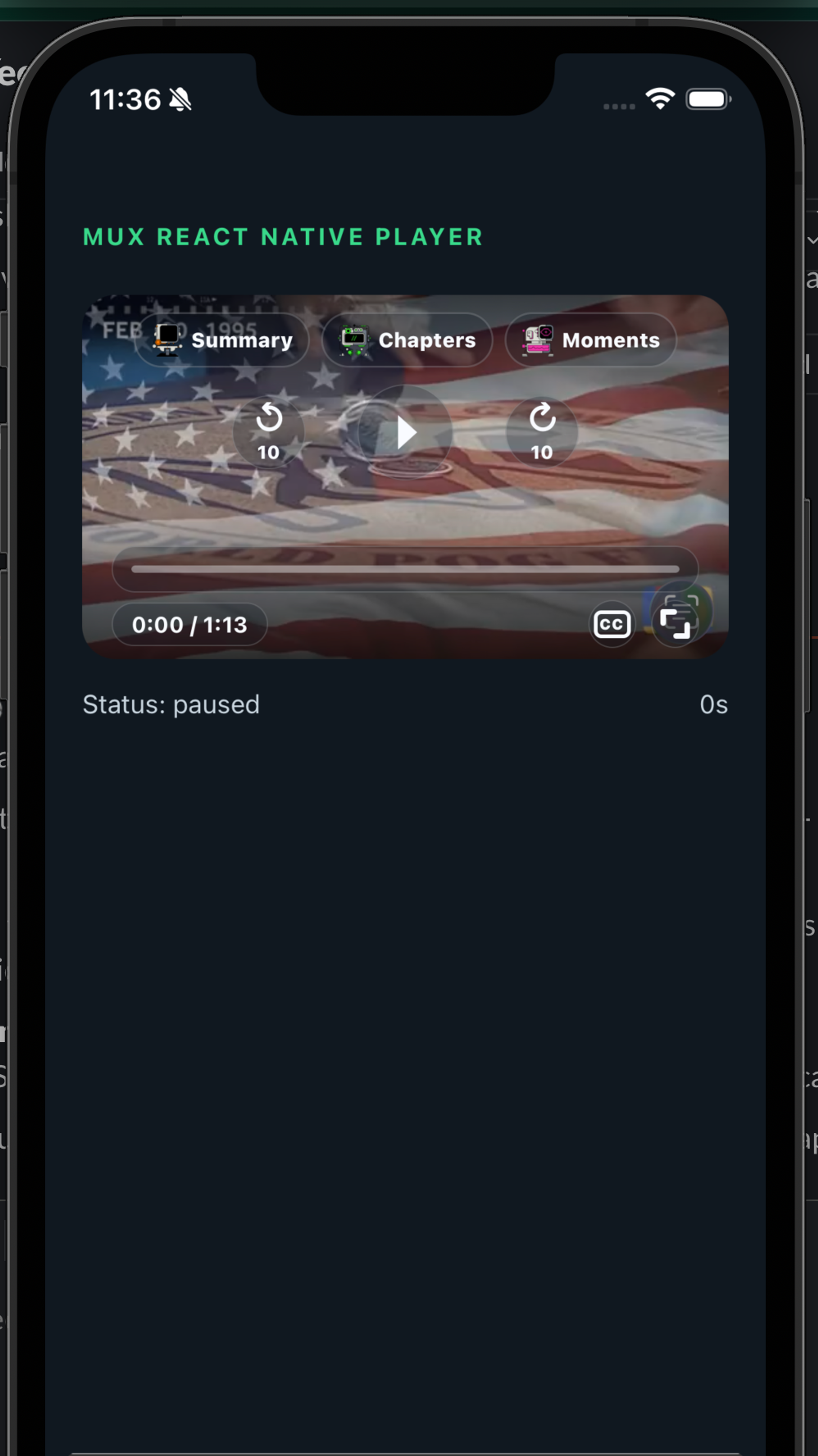 mux video player react native