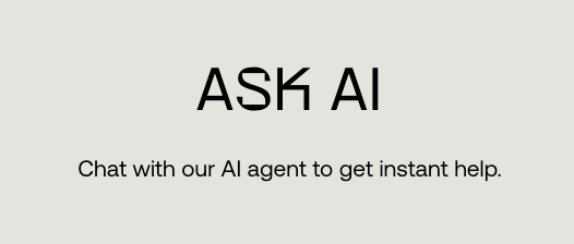 Ask AI support agent