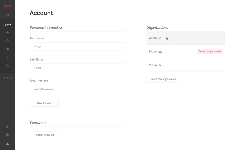 More control and management capabilities across Mux | Mux