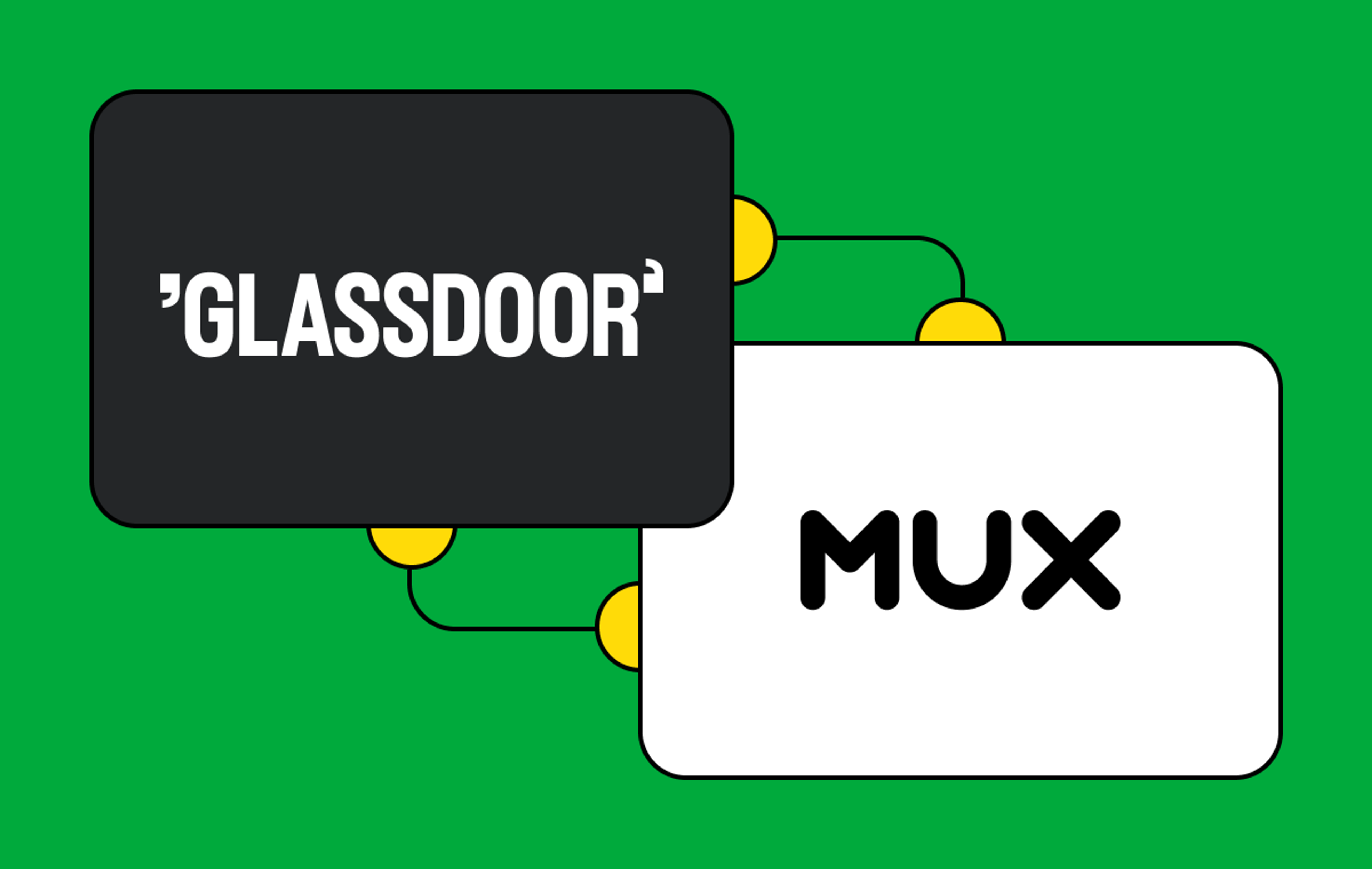 Glassdoor and Mux logo