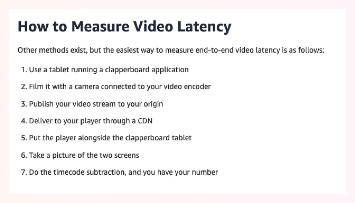 Camera Latency How live is your stream? Measuring live stream latency with Mux Data. | Mux