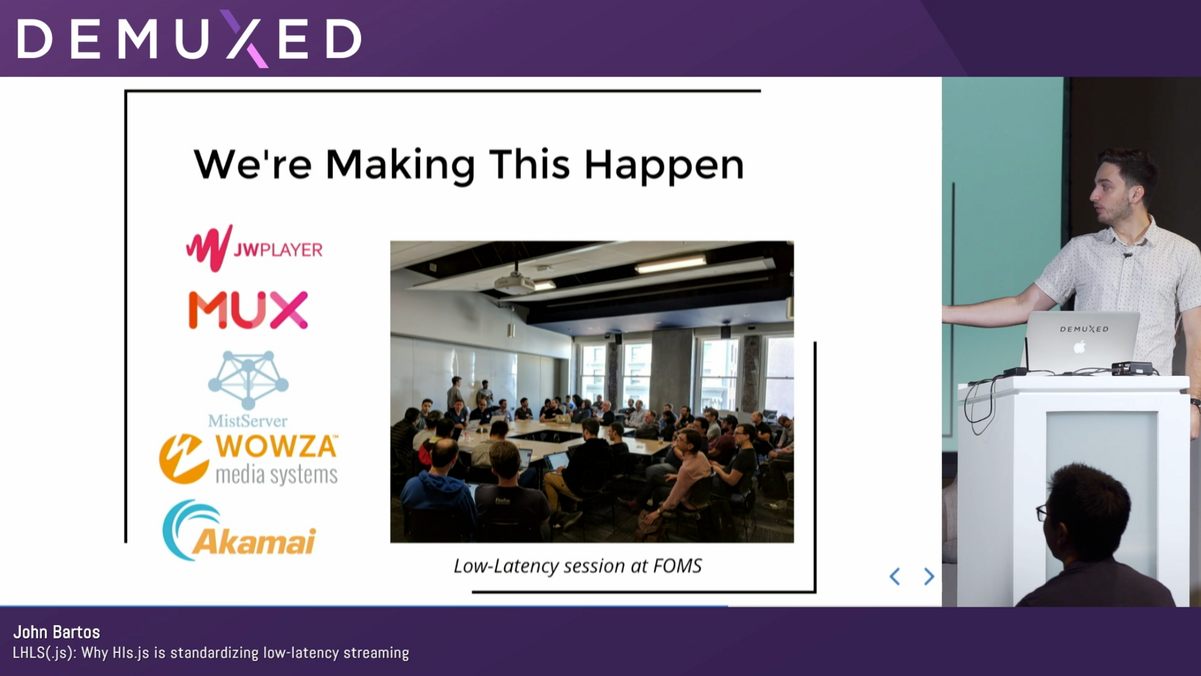 An image of DeMuxed talk