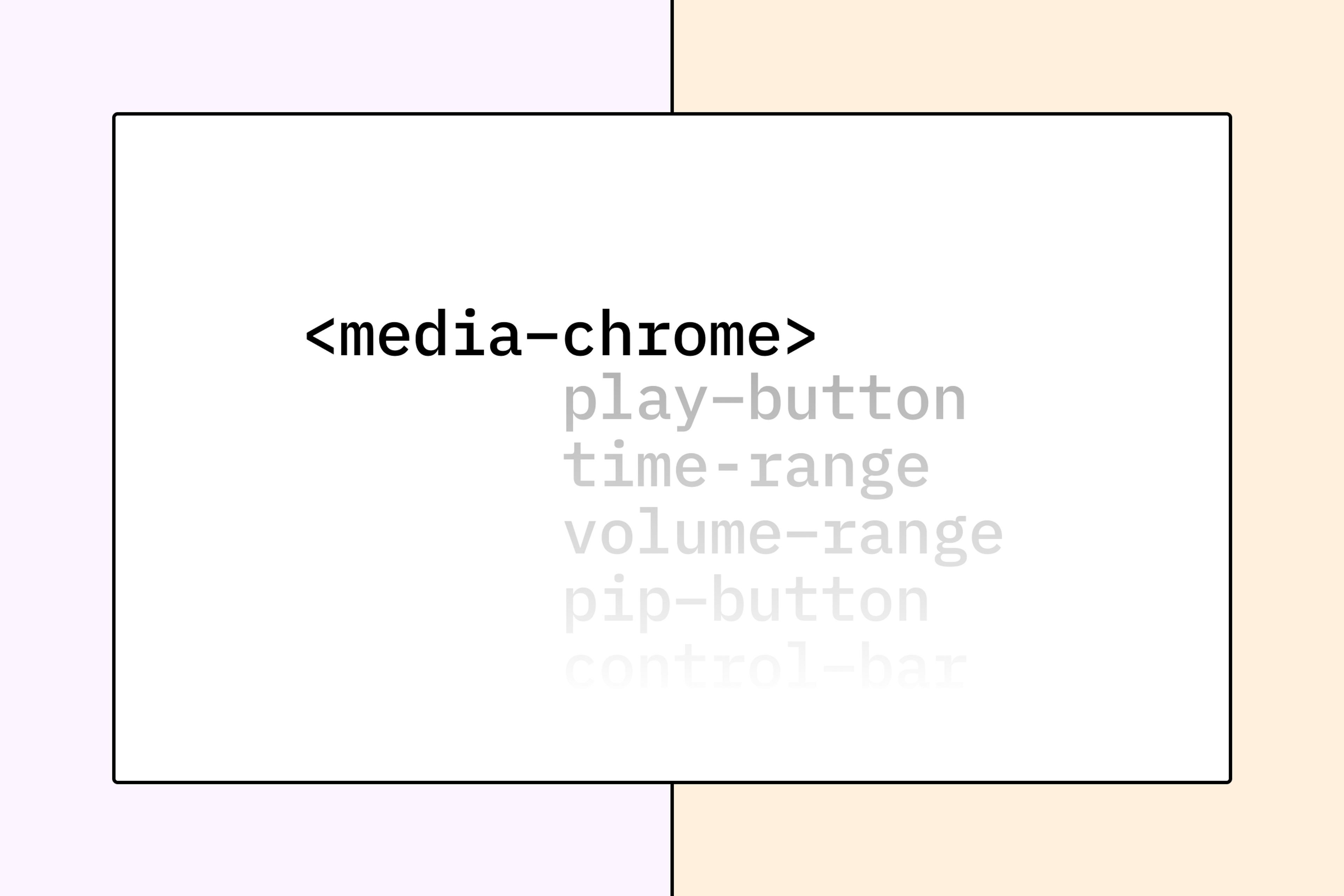 media-chrome HTML elements