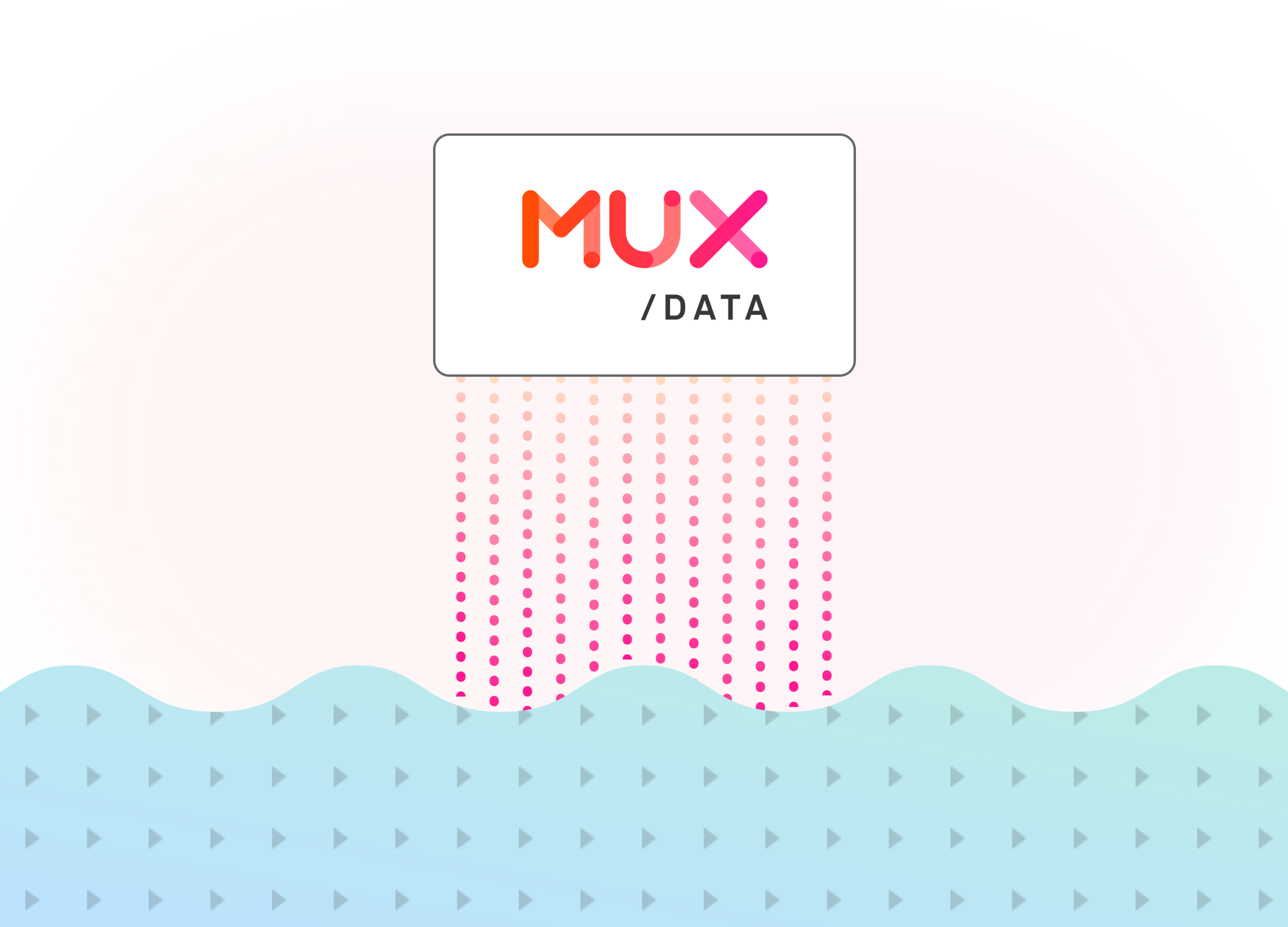 Streams of data emanating from Mux Data, populating a data lake.