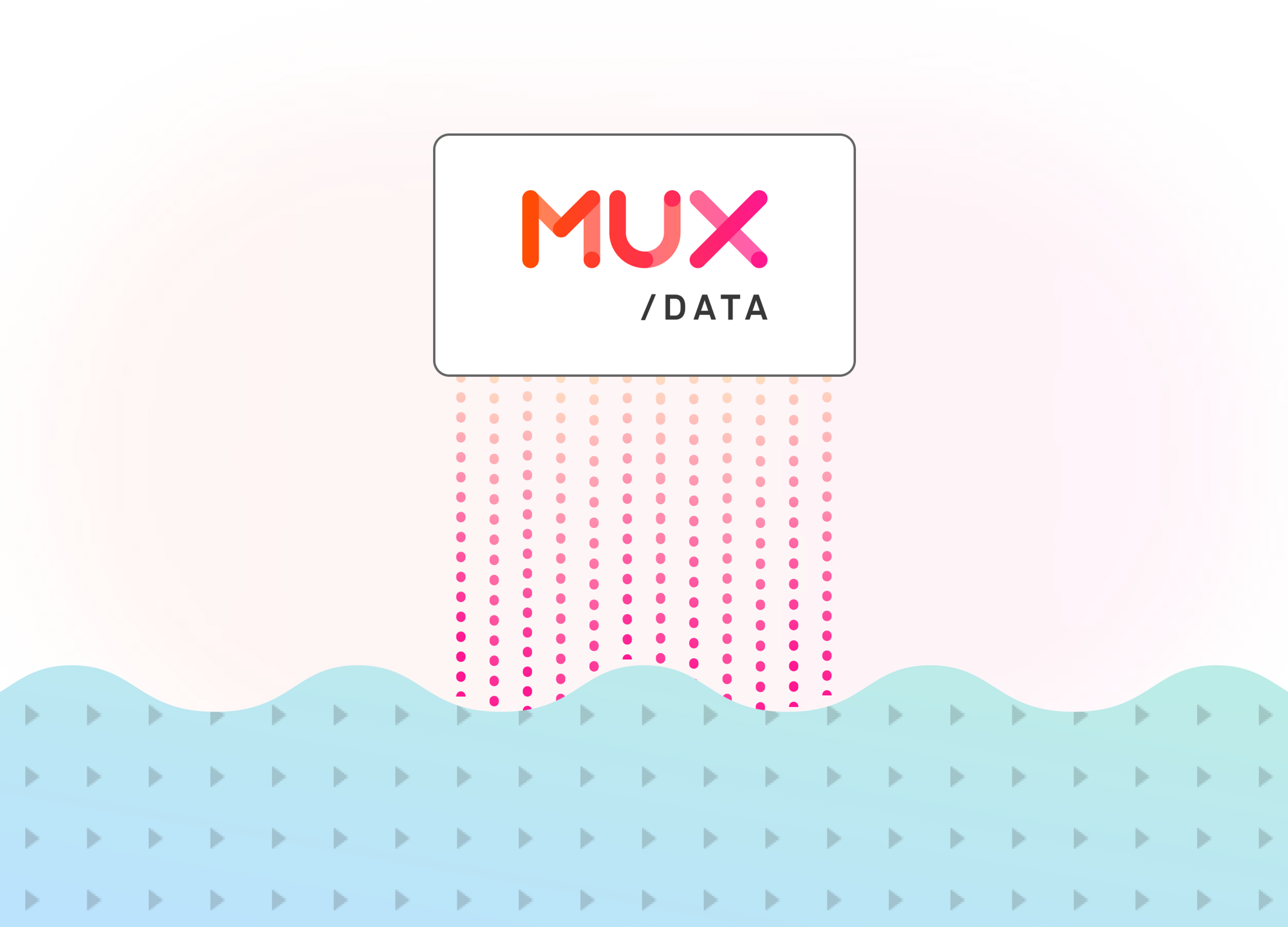 Streams of data emanating from Mux Data, populating a data lake.