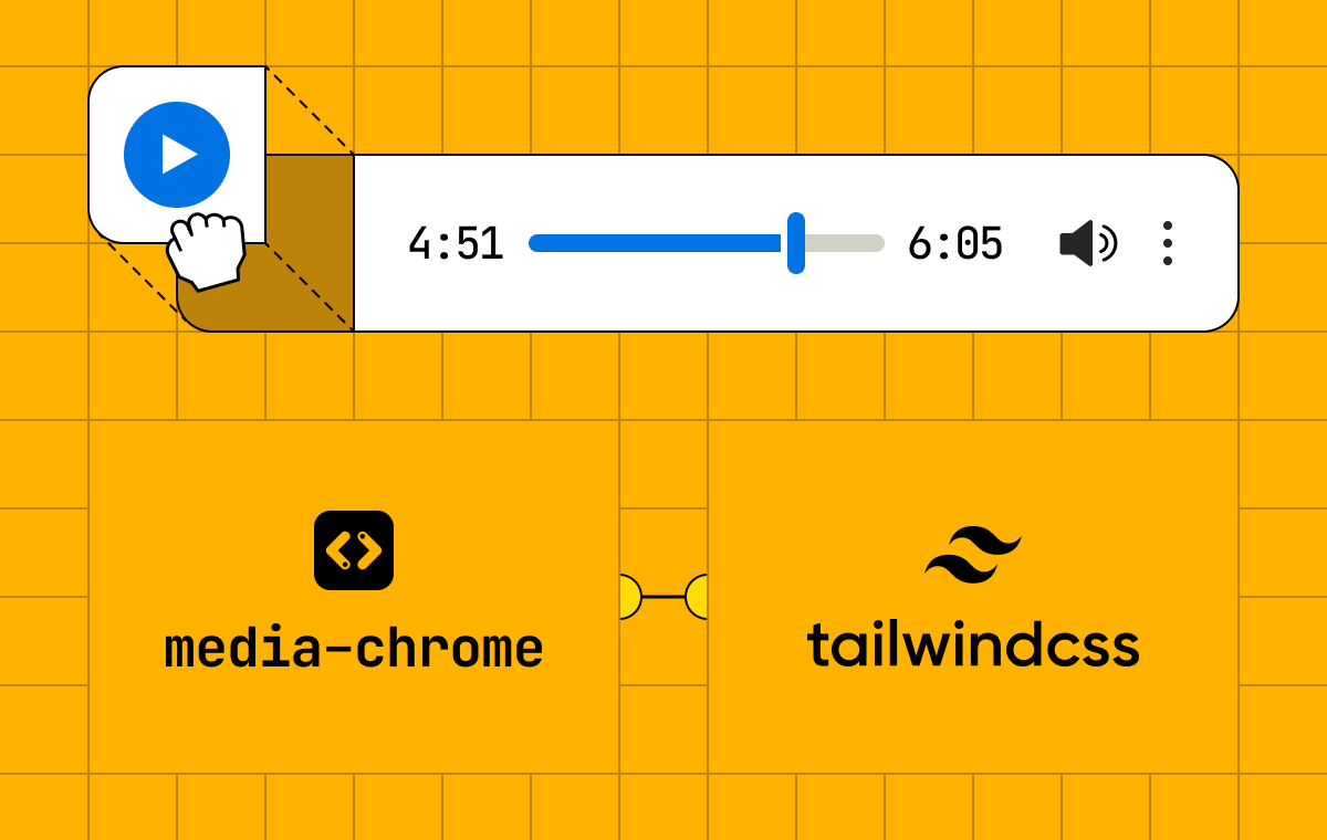 Media Chrome Tailwind CSS audio player