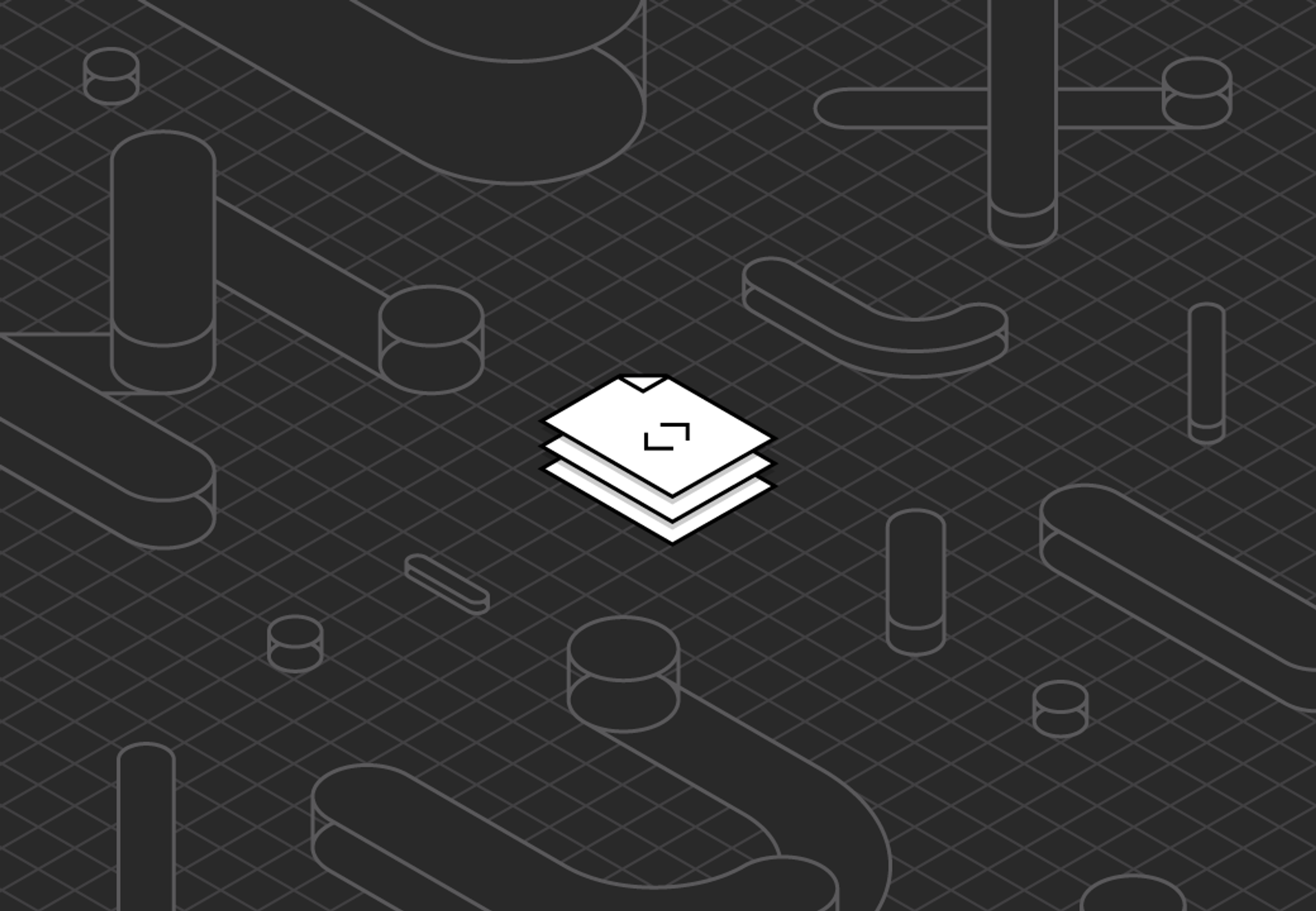 A documentation icon and the letters M, U, and X in an isometric grid