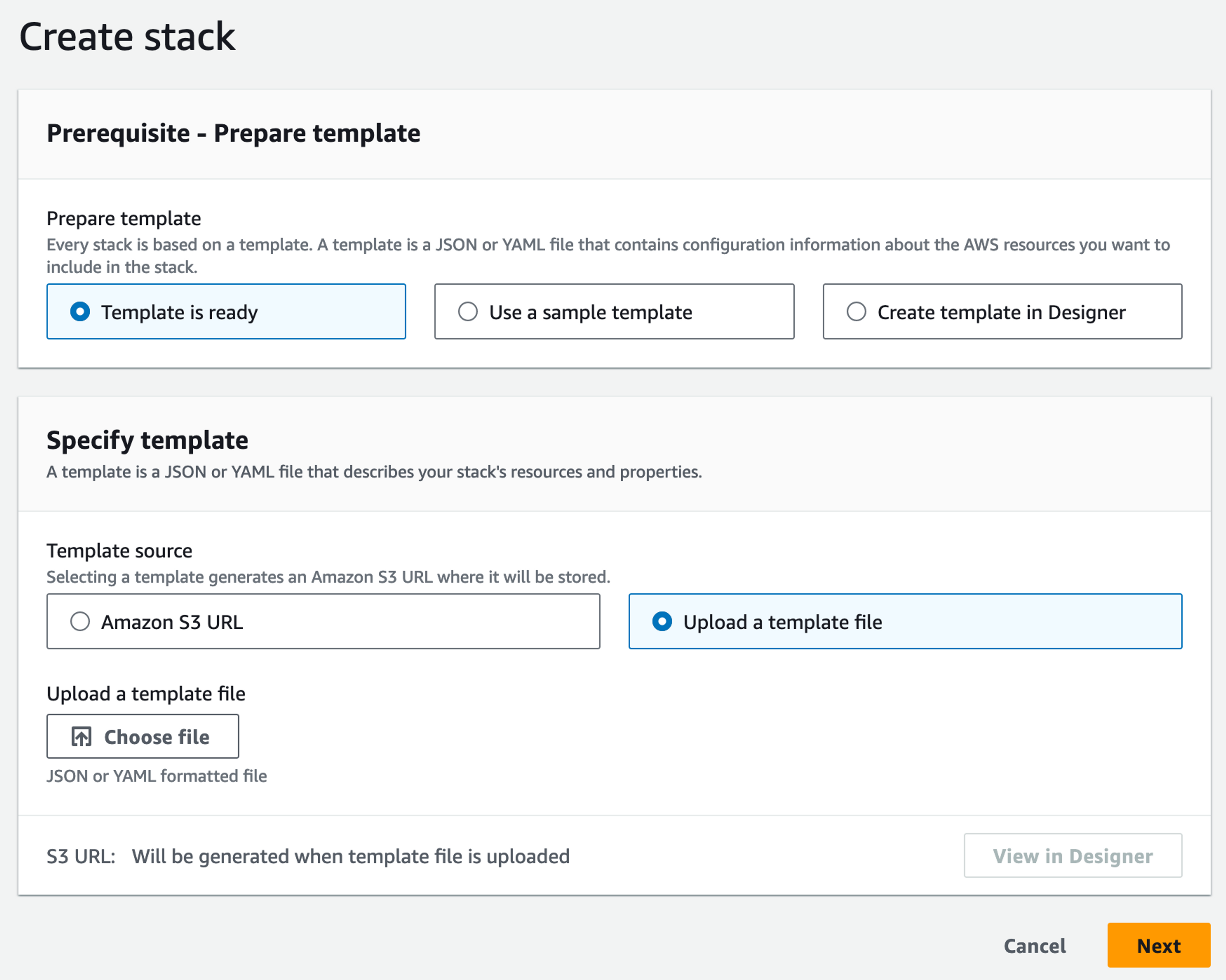 Create stack screenshot