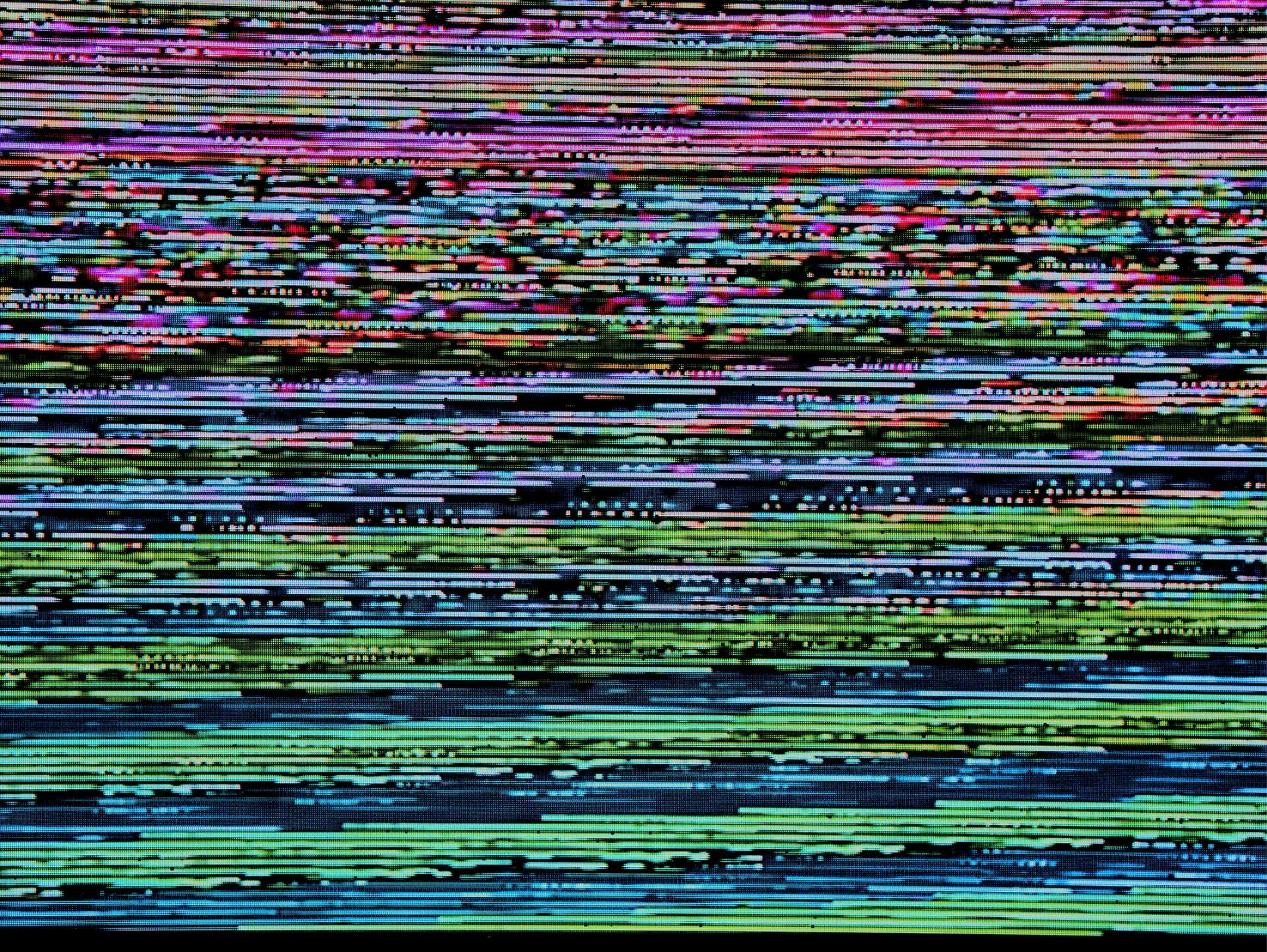 image of a broken screen
