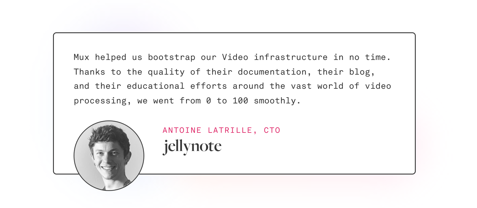 Quote from Jellynote CTO