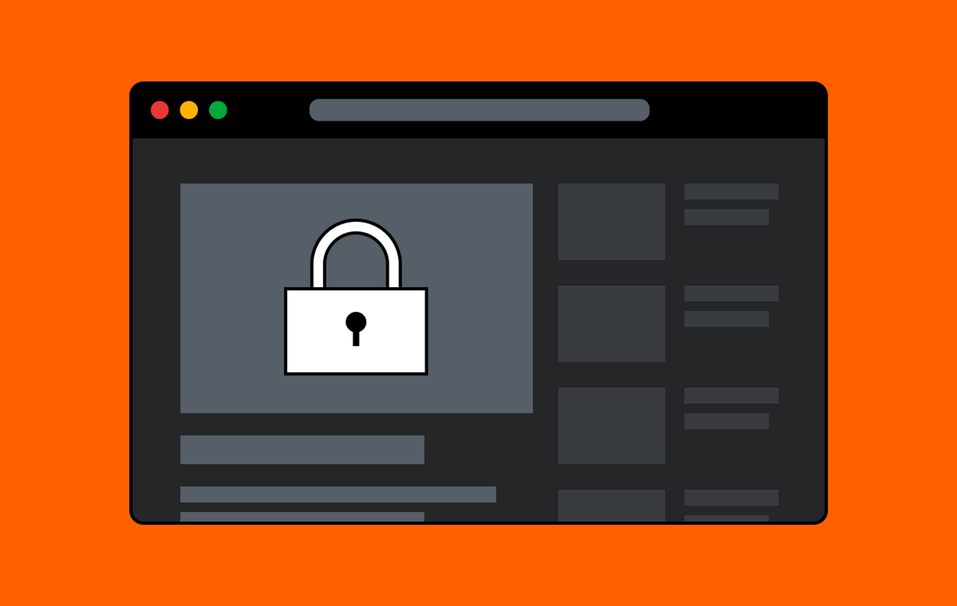 Player with a lock on a video page