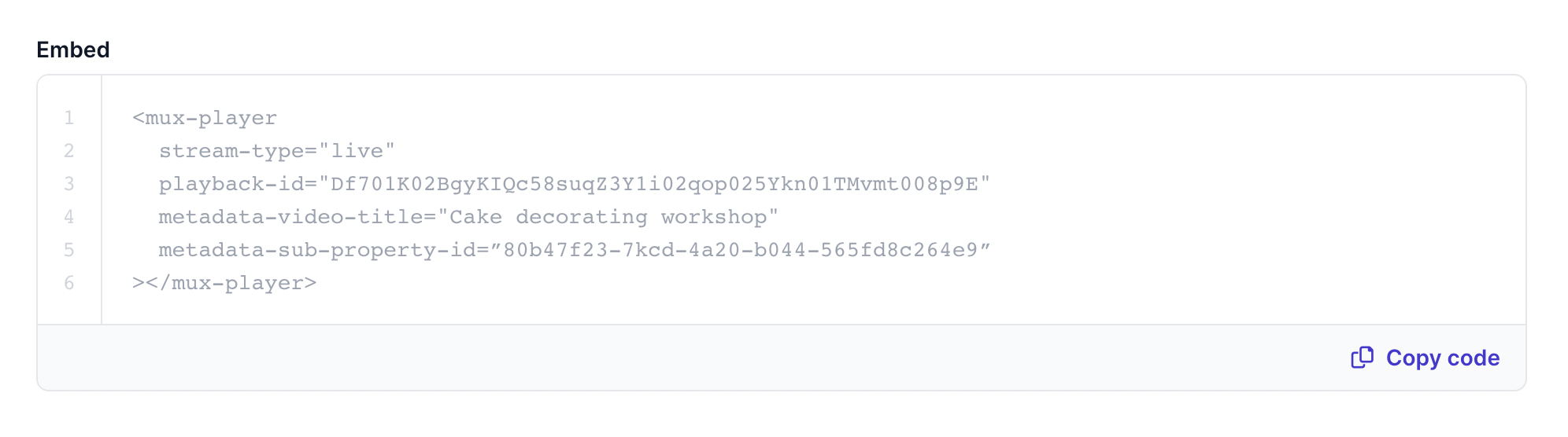 Copy the Mux Player code