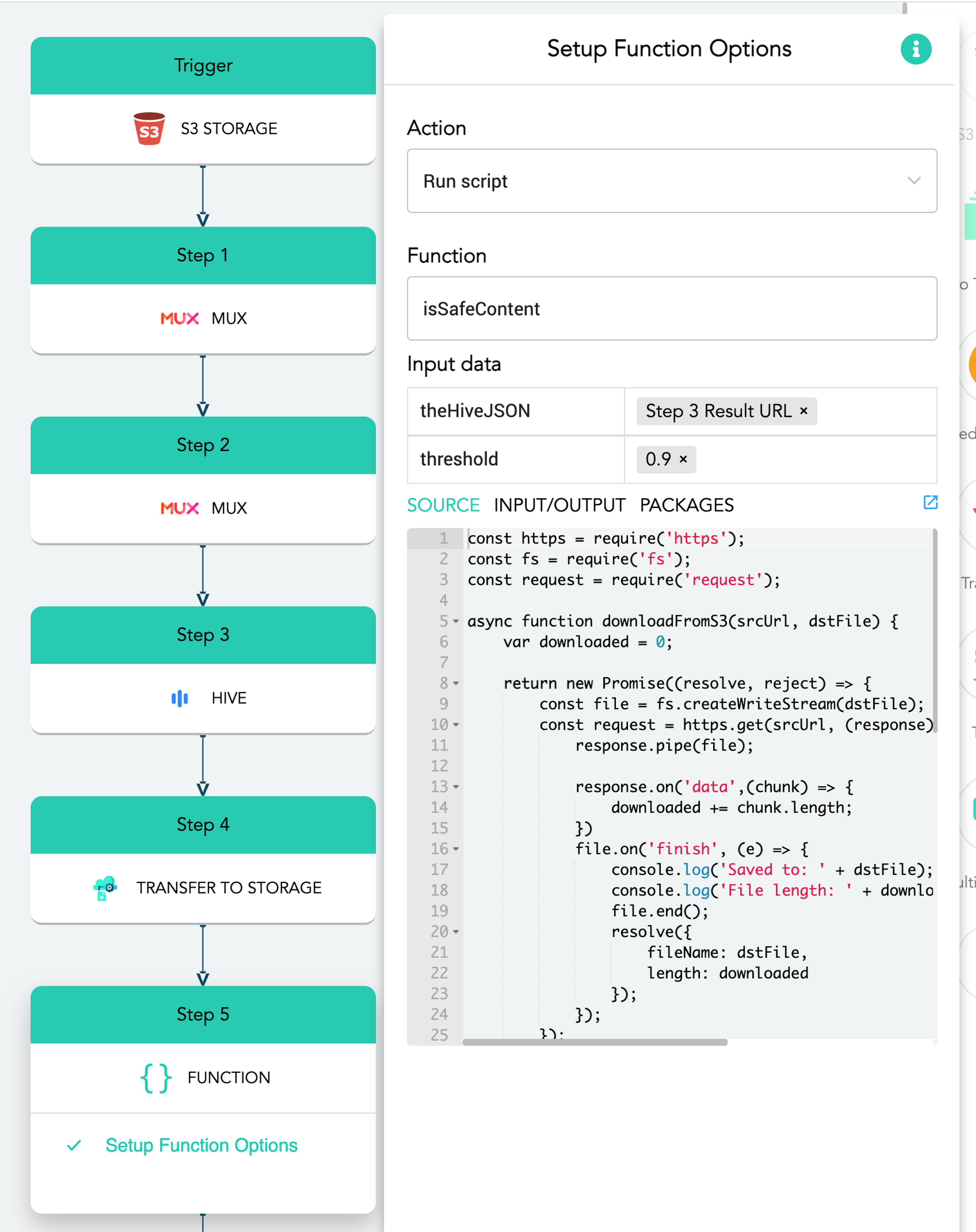 setup function options