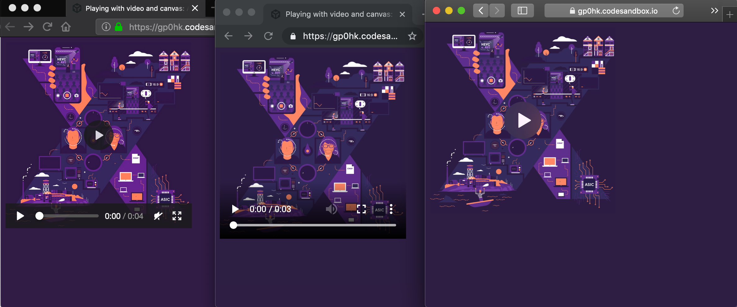 Playing with video and Canvas