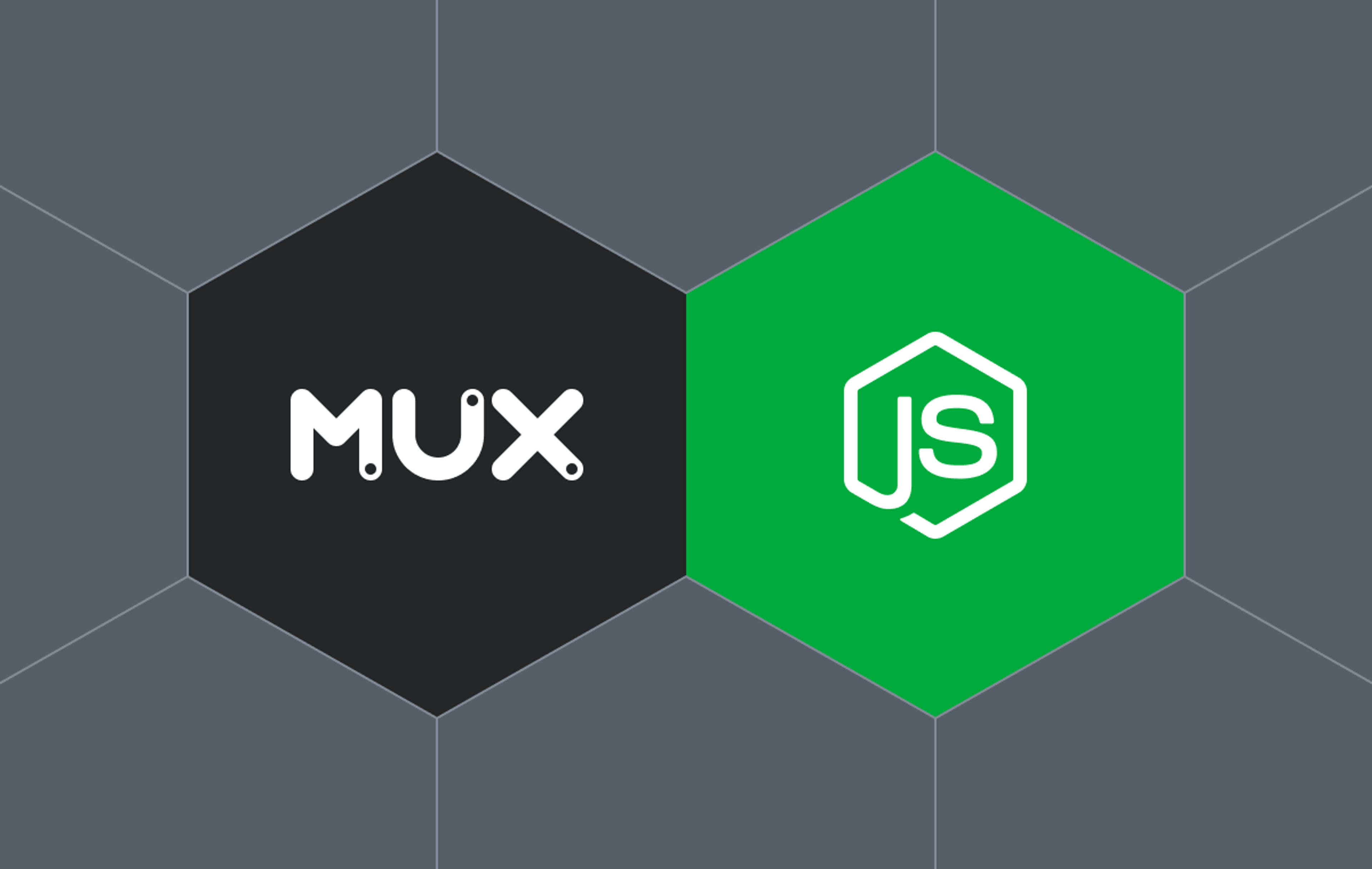 Mux logo with Javascript logo