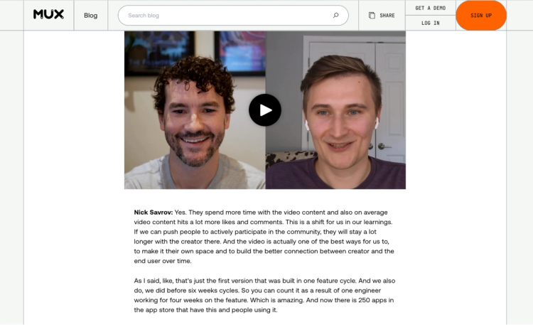 Build an AI-powered interactive video transcript | Mux