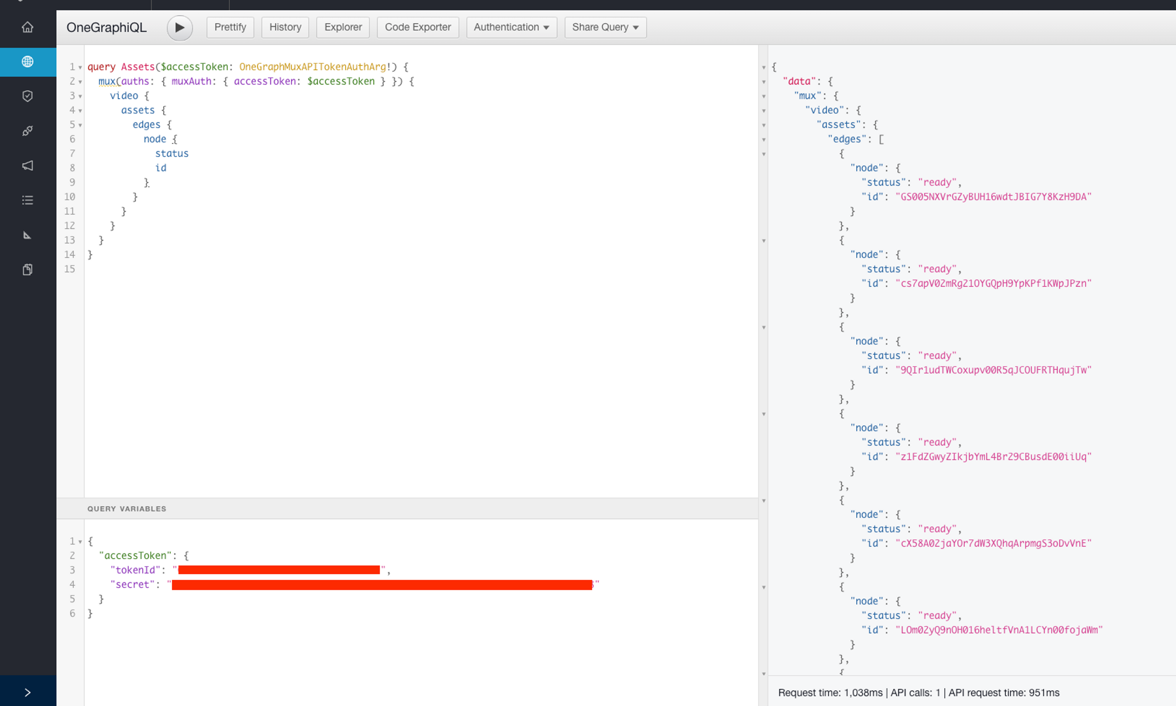 Mux auth GraphQL