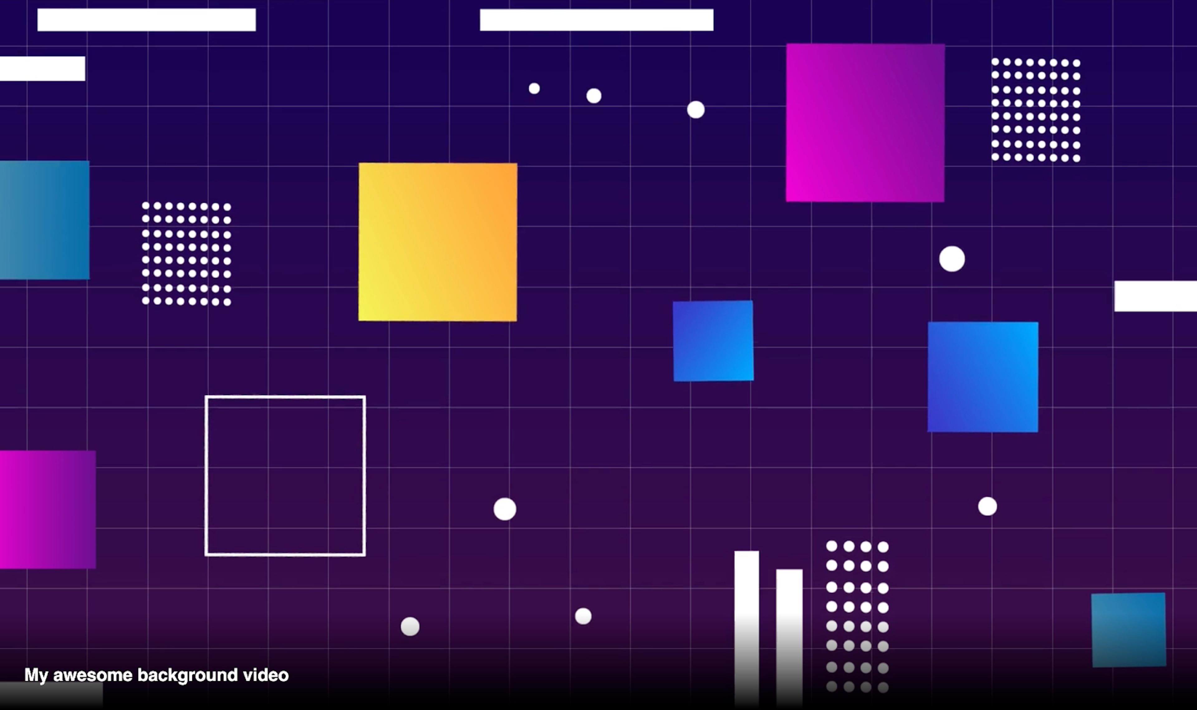 Next.js looping background video final result